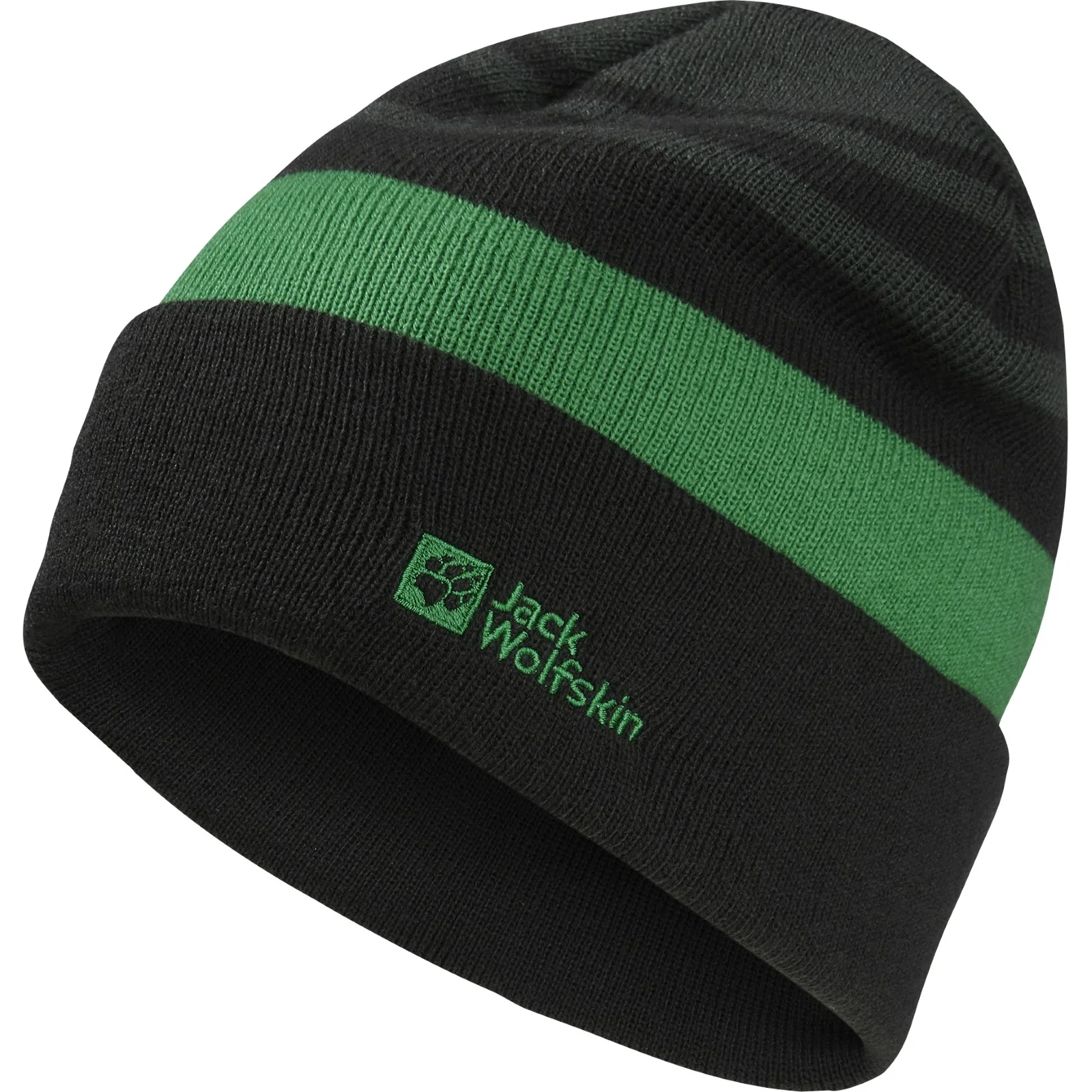 Jack Wolfskin Kids Stripy Knit Winter Beanie - Image 3