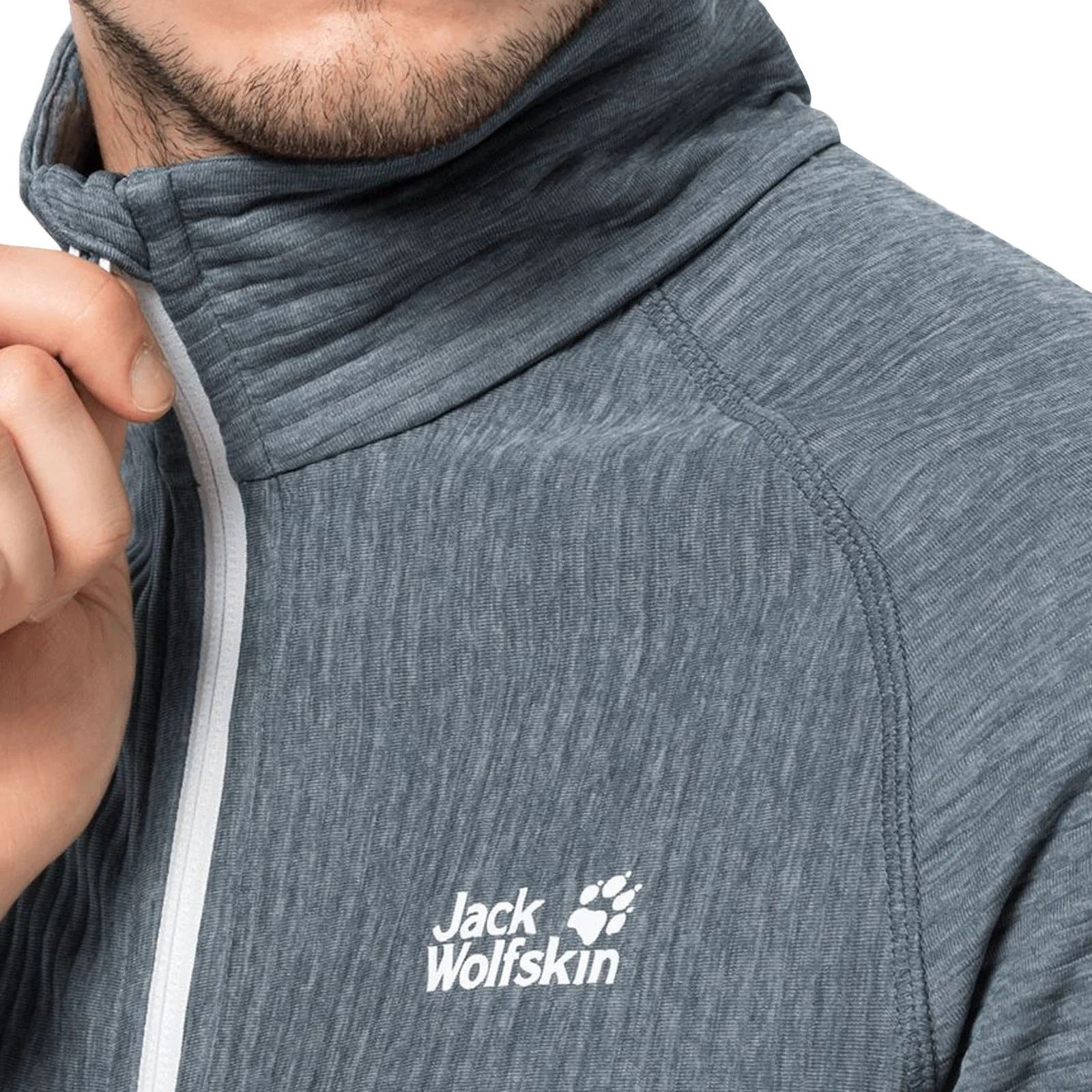 Jack Wolfskin Mens Active Tongari Mid Layer Fleece Jacket - Image 10