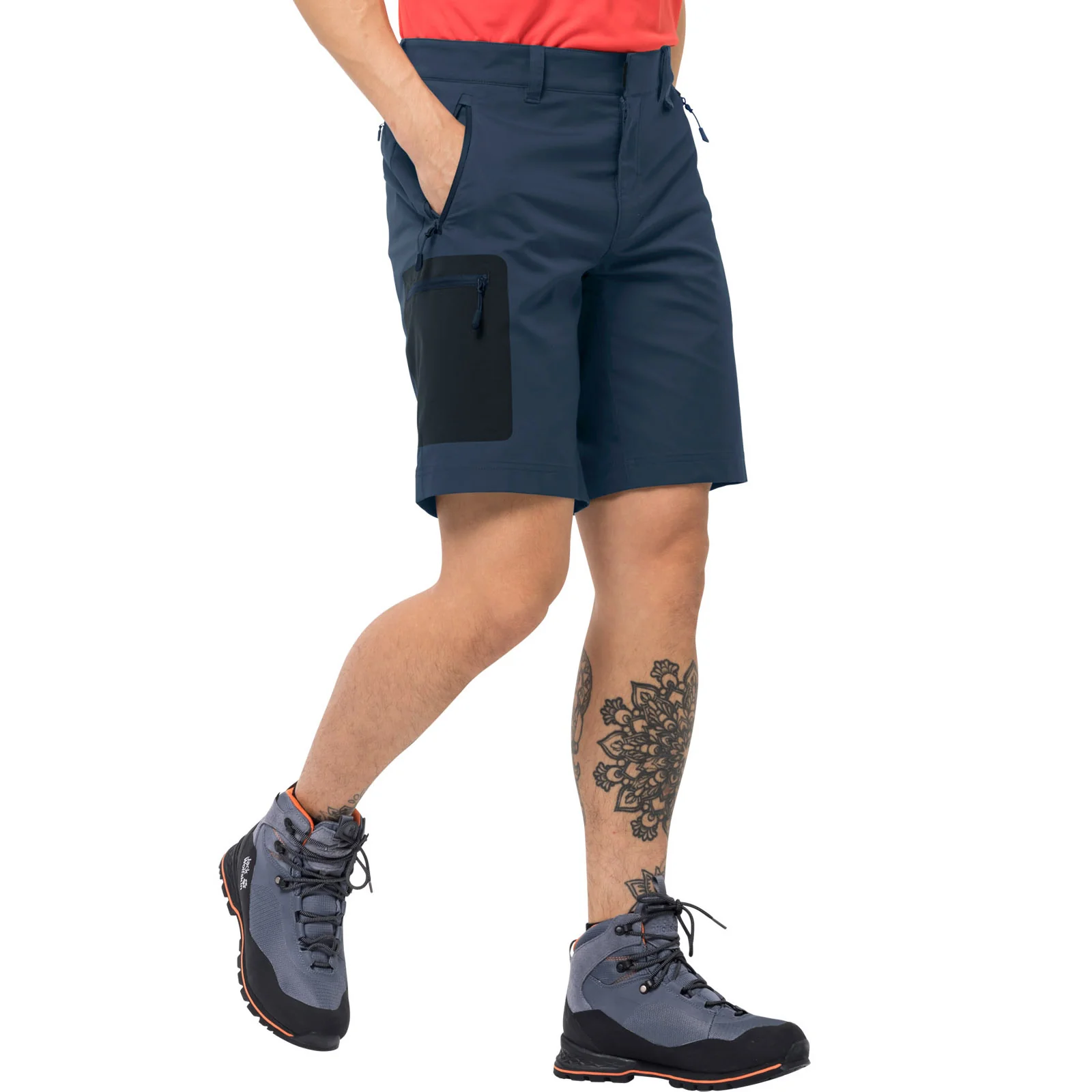 Jack Wolfskin Mens Active Track Softshell Shorts - Image 2