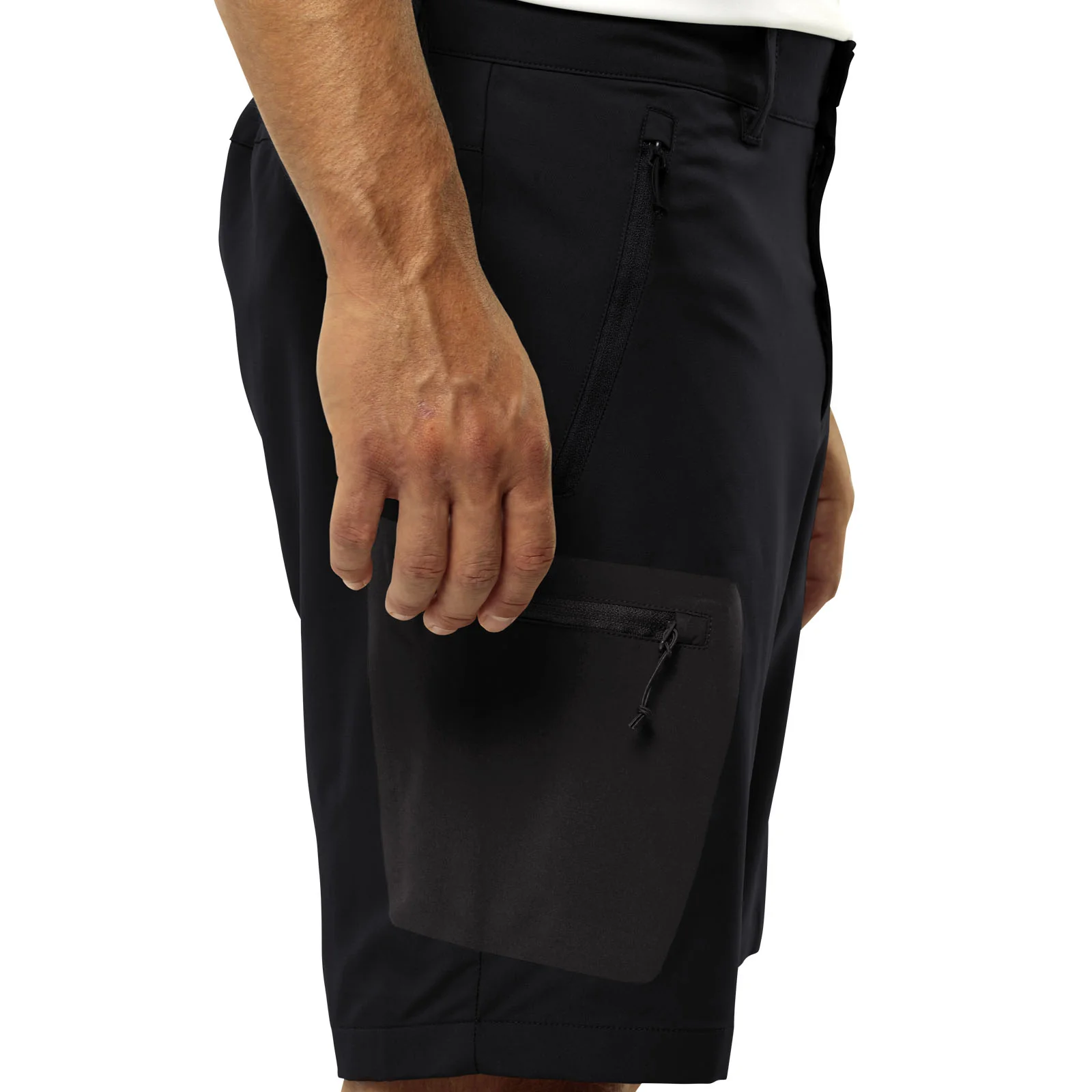 Jack Wolfskin Mens Active Track Walking Softshell Shorts - Black - Image 4