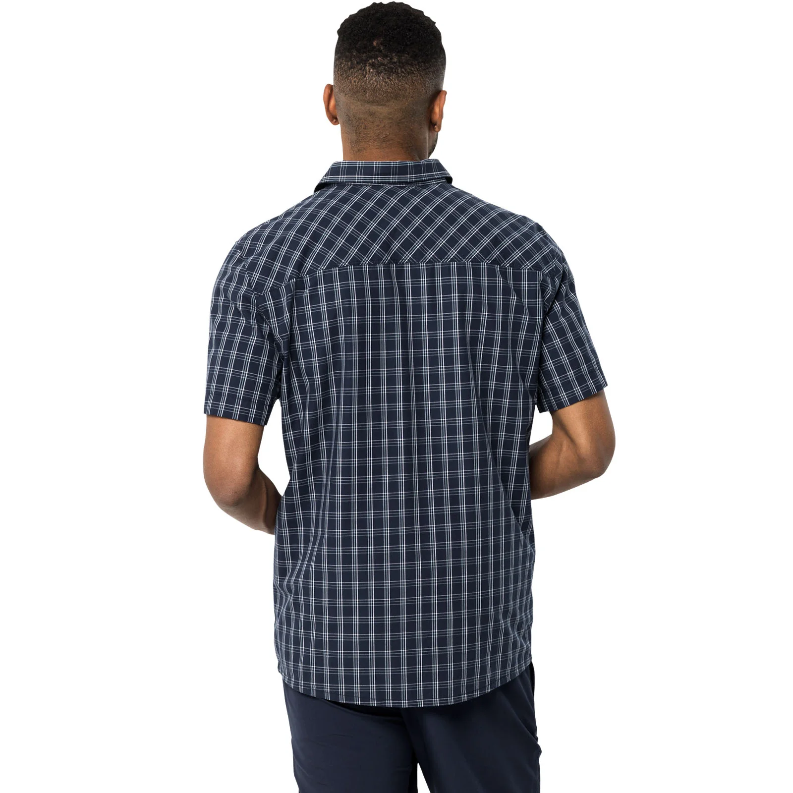 Jack Wolfskin Mens Hot Springs Short Sleeve Check Shirt - Image 4
