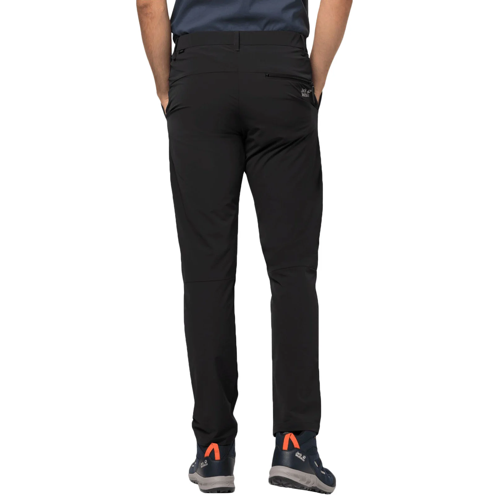 Jack Wolfskin Mens Pack & Go Walking Trousers - Black - Image 2