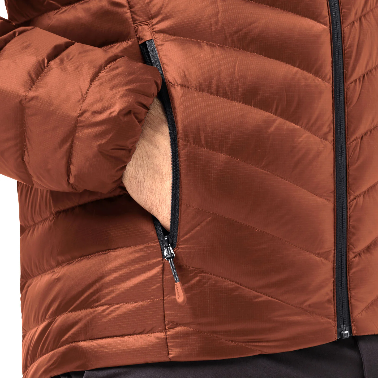 Jack Wolfskin Mens Passamani Down HyperDRY Coat - Carmine - Image 5