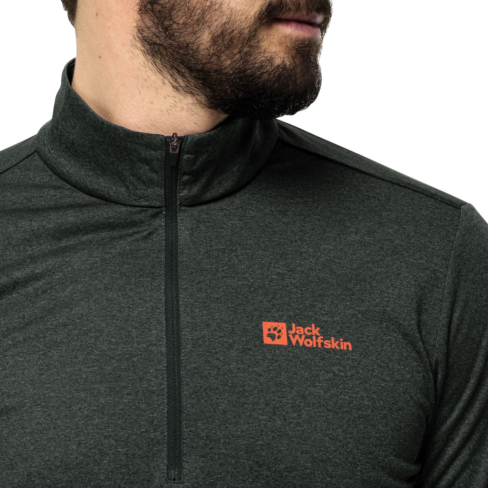 Jack Wolfskin Mens Sky Thermal Half Zip Baselayer Fleece - Image 11