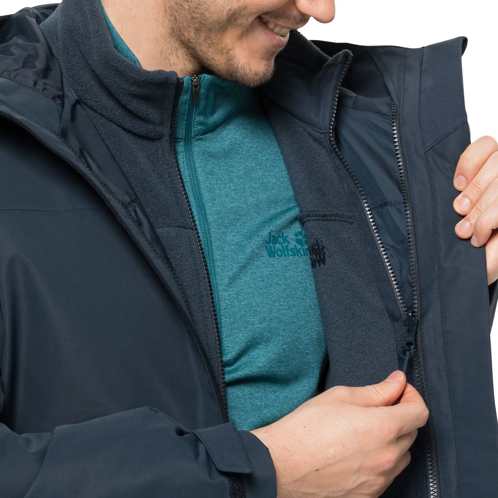 Jack Wolfskin Mens Taubenburg 3in1 Waterproof Insulated Jacket - Image 65