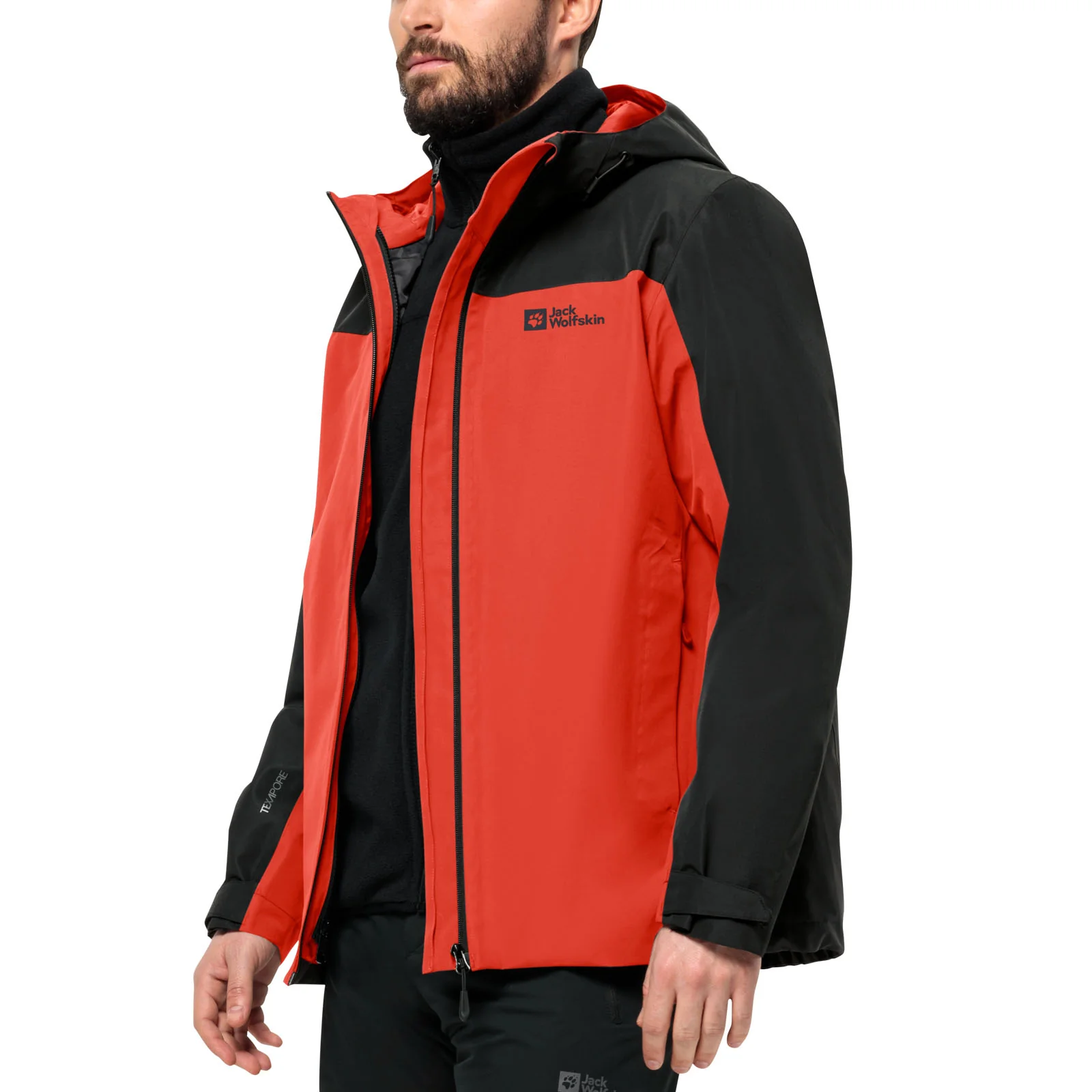 Jack Wolfskin Mens Taubenburg 3in1 Waterproof Insulated Jacket - Image 8