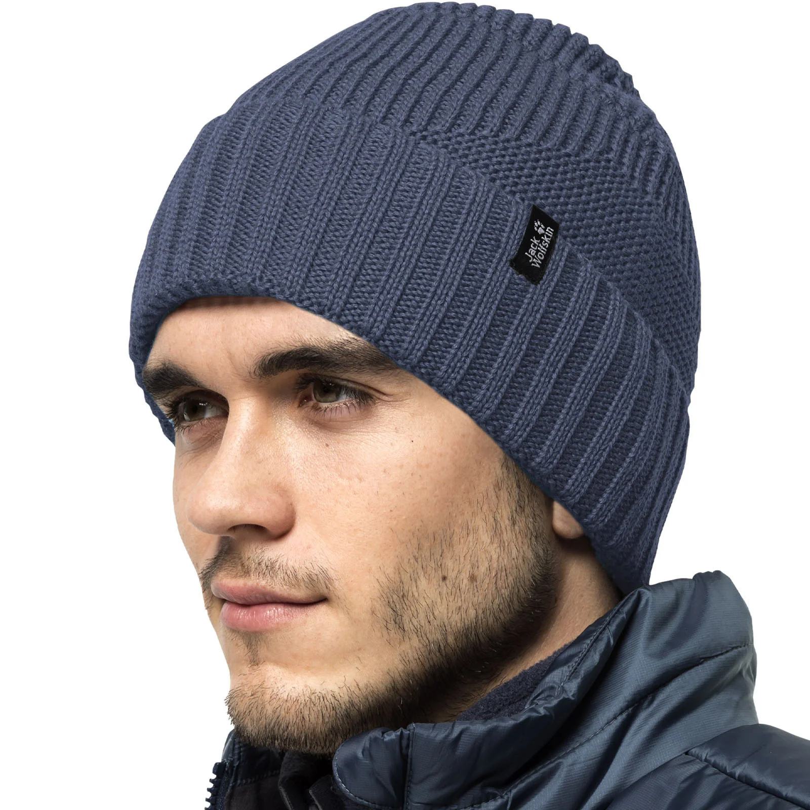Jack Wolfskin Mens Woods Knitted Microfleece Lining Beanie - Image 2