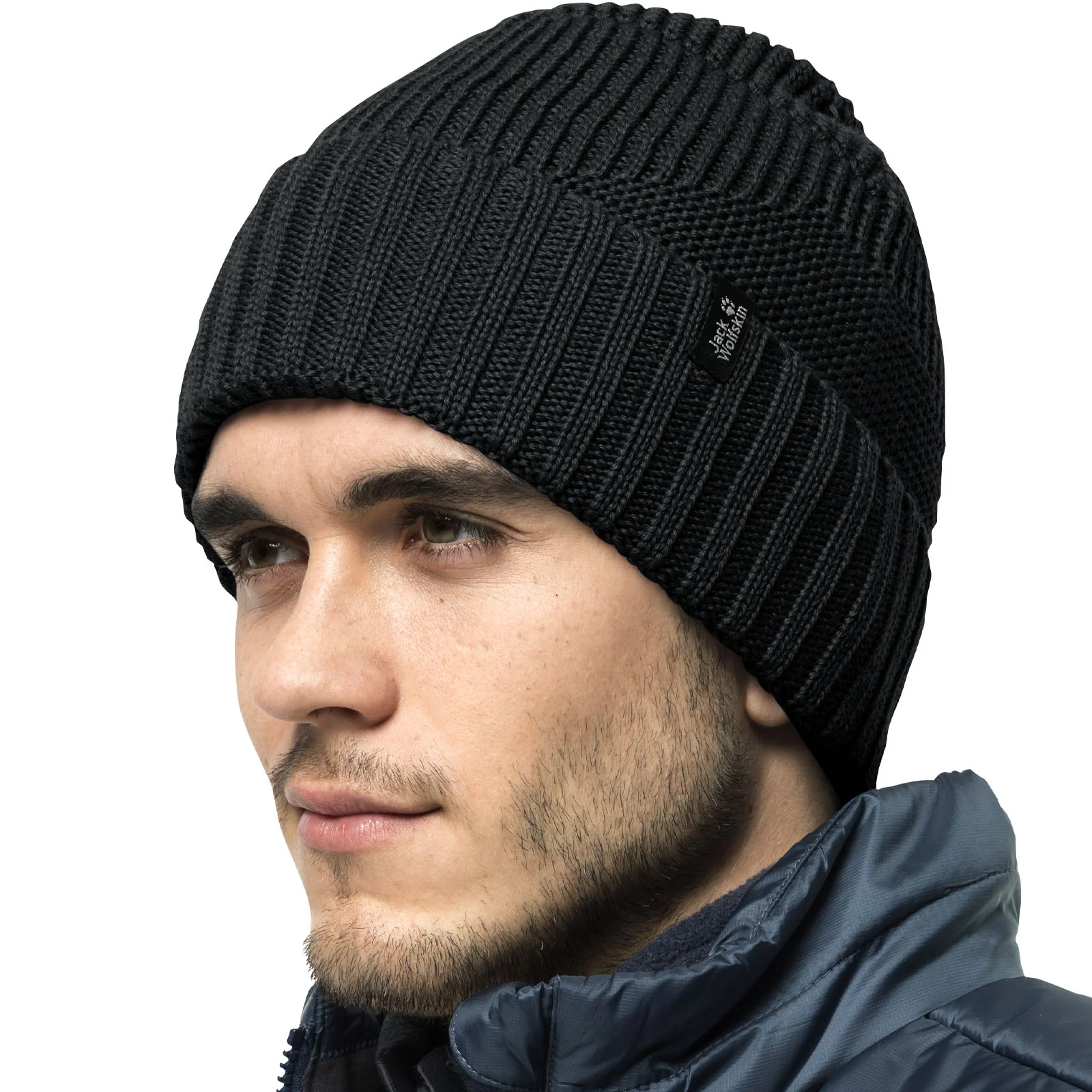 Jack Wolfskin Mens Woods Knitted Microfleece Lining Beanie - Image 4