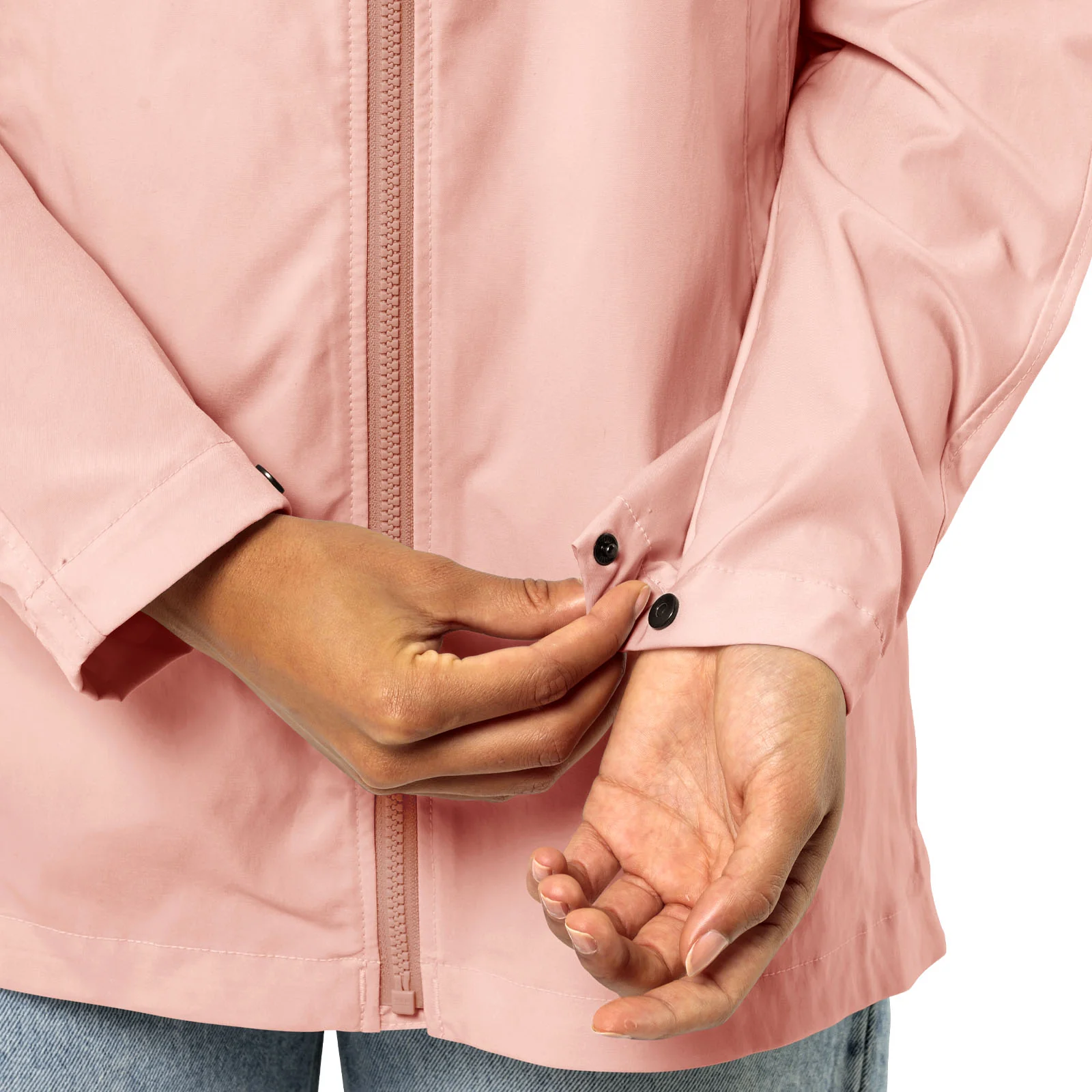 Jack Wolfskin Womens Desert Wind Hooded Jacket - Rose Dawn - Image 5