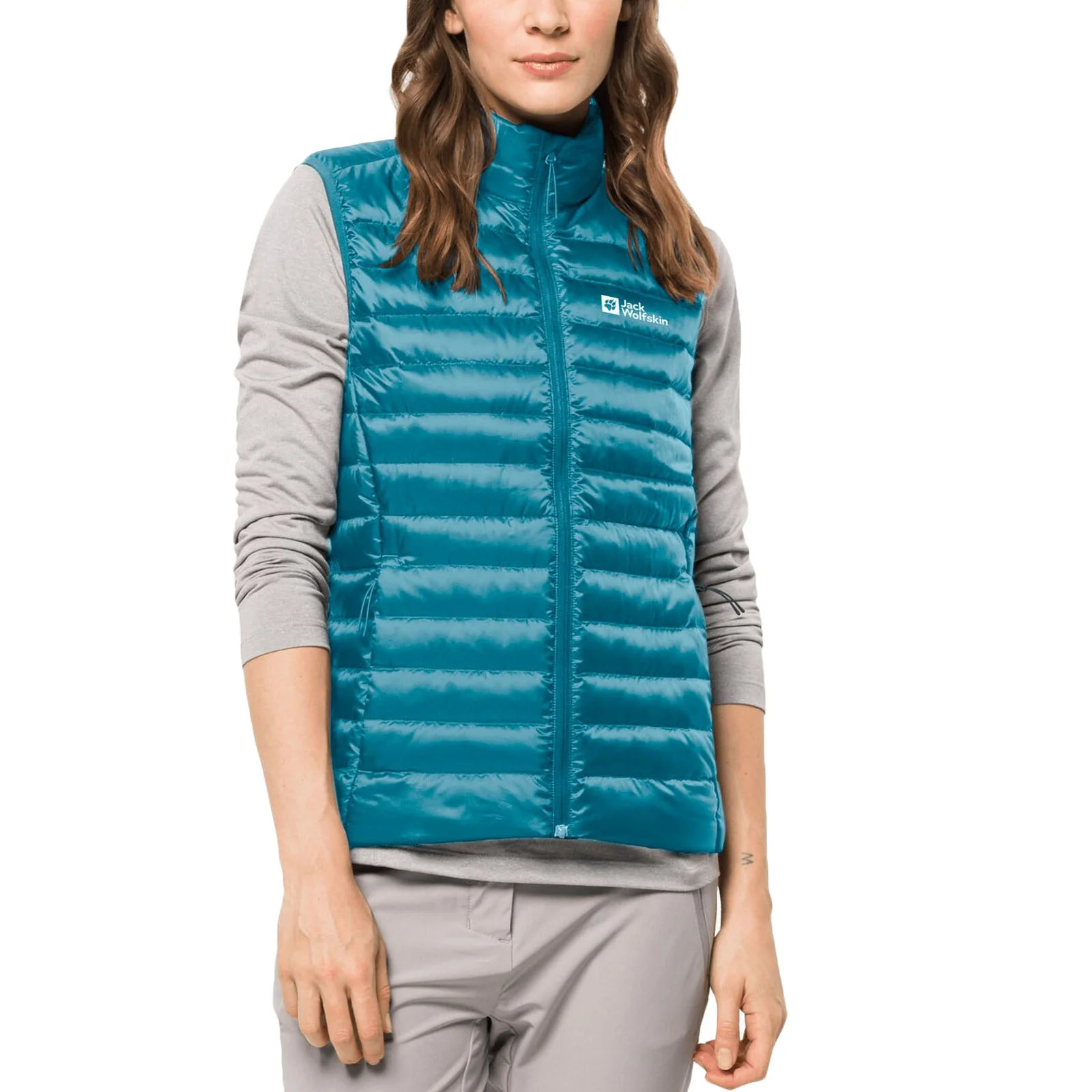 Jack Wolfskin Womens Pack & Go Packable Down Bodywarmer Gilet - Image 3