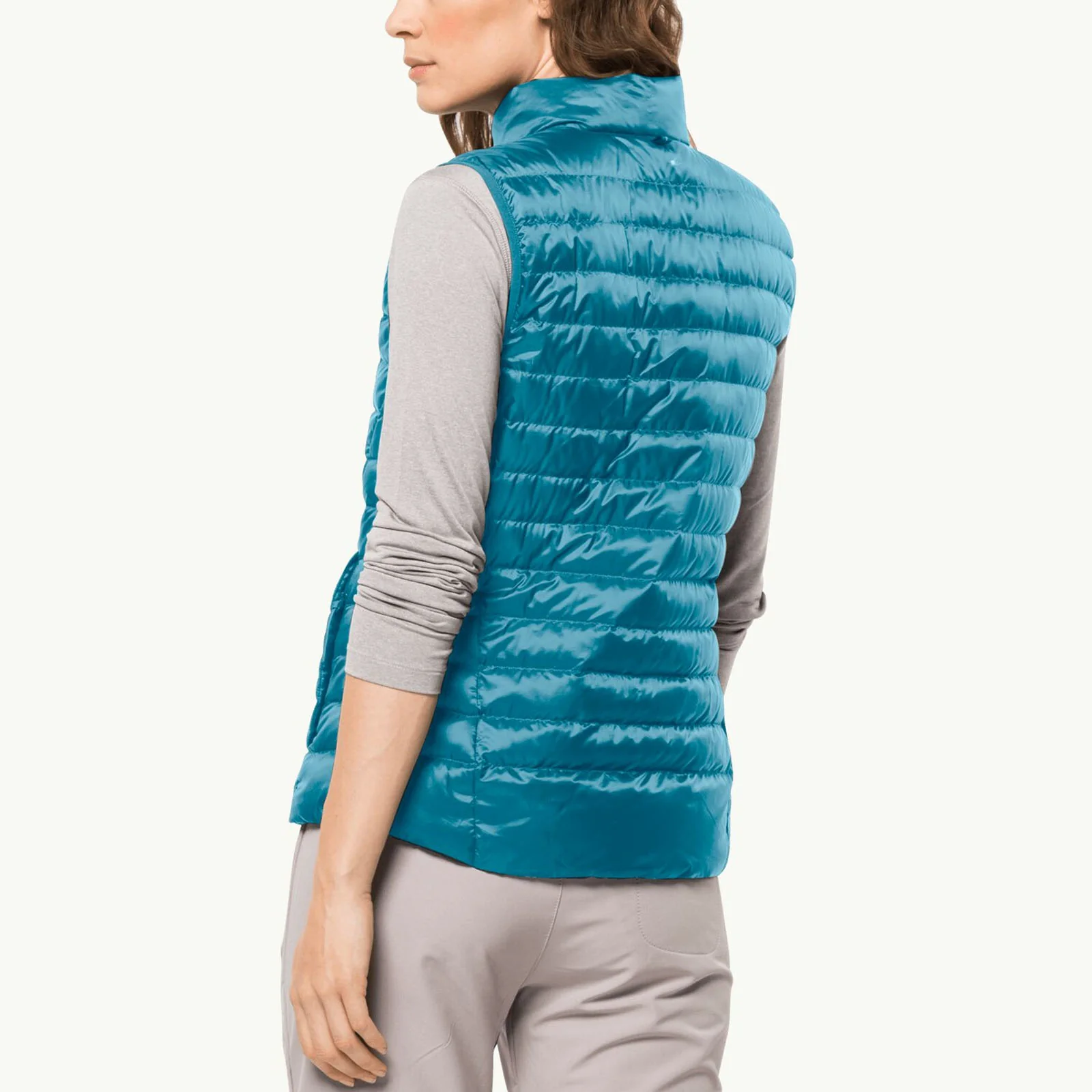 Jack Wolfskin Womens Pack & Go Packable Down Bodywarmer Gilet - Image 7