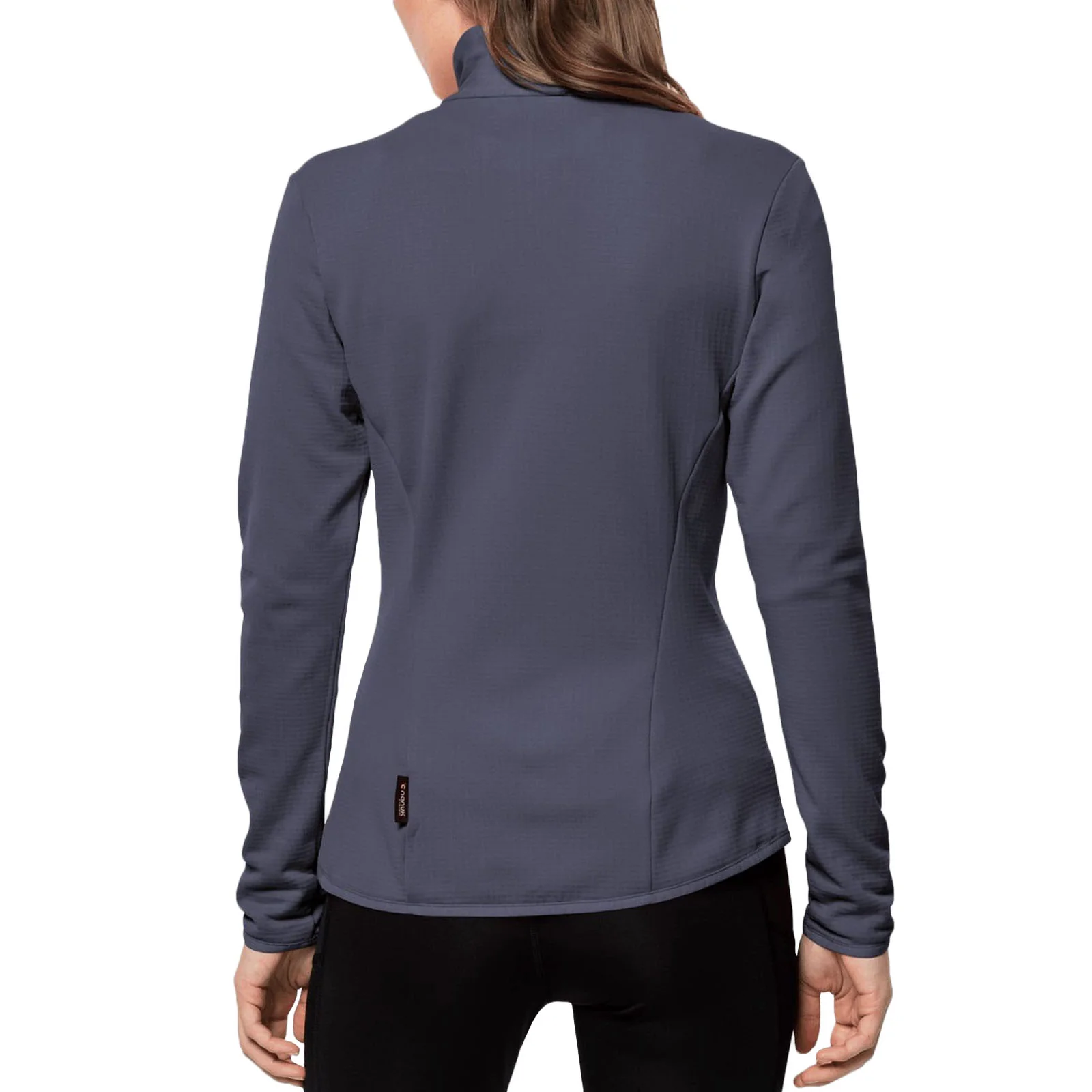 Jack Wolfskin Womens Peak Grid Walking Warm High Collar Fleece Jacket - Image 6