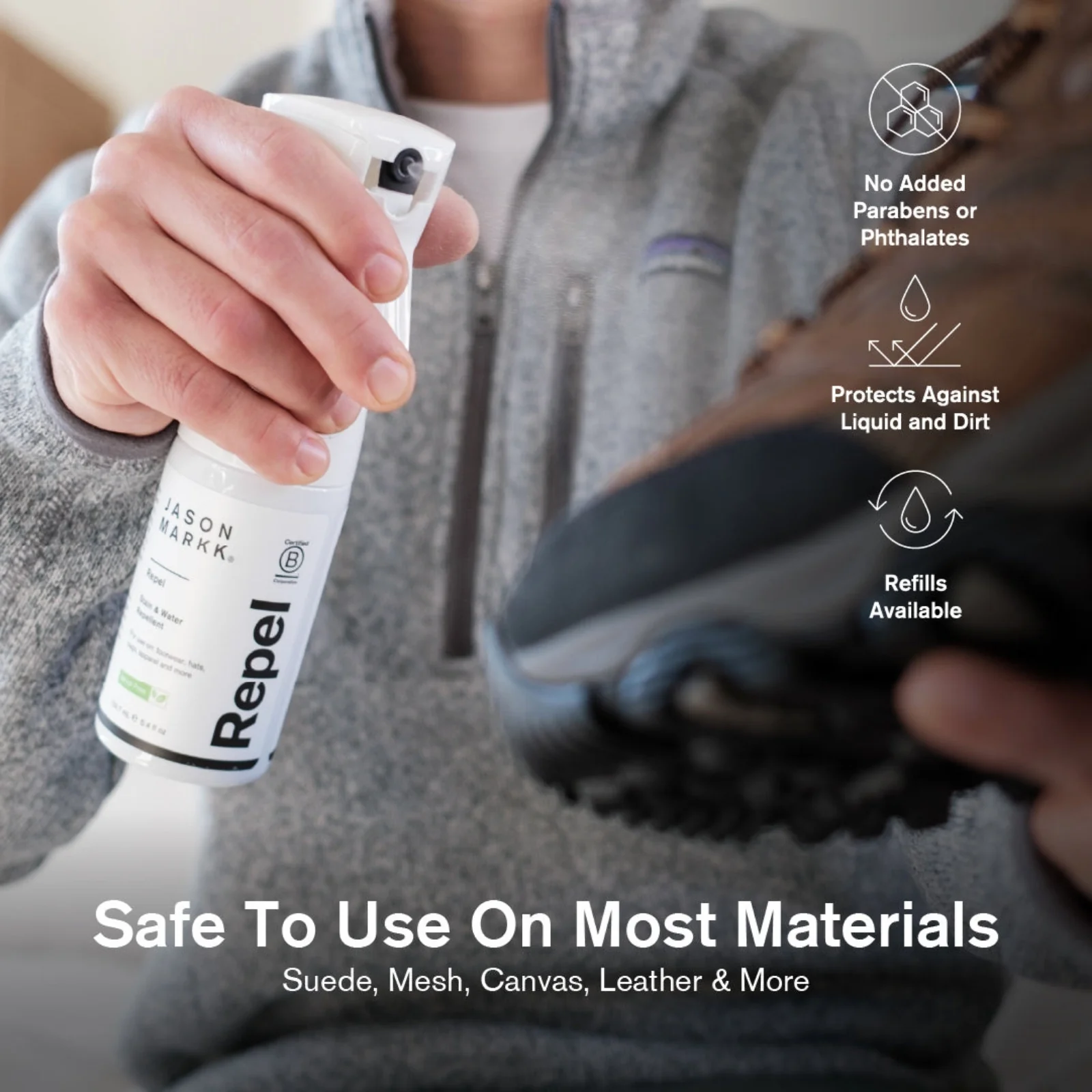 Jason Markk Repel PFAS Free Stain & Water Repellent Spray - Image 5
