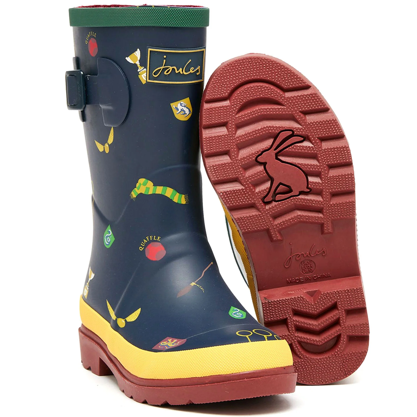 Joules Kids Spellbinding Wellies - Navy Quidditch - Image 3