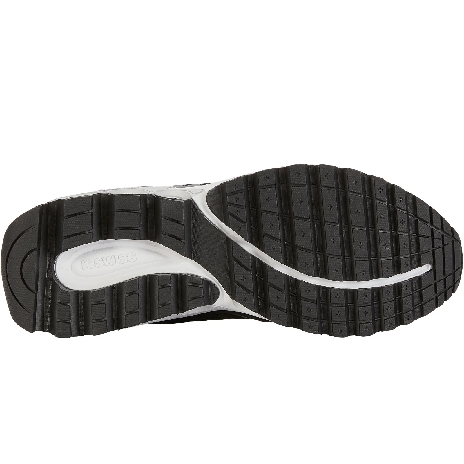 K-Swiss Mens Tubes Sport Textile Retro Trainers - Black/White - Image 4