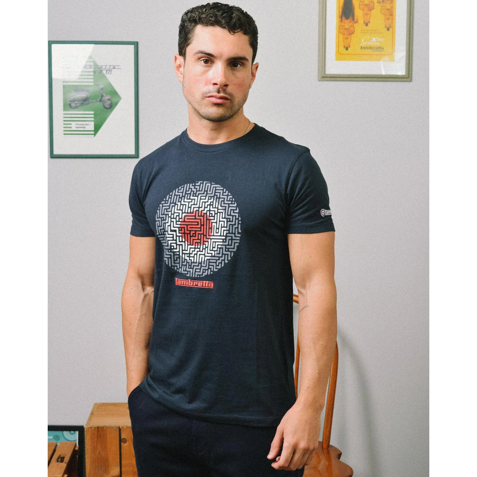 Lambretta Geo Target Logo T-Shirt - Image 8