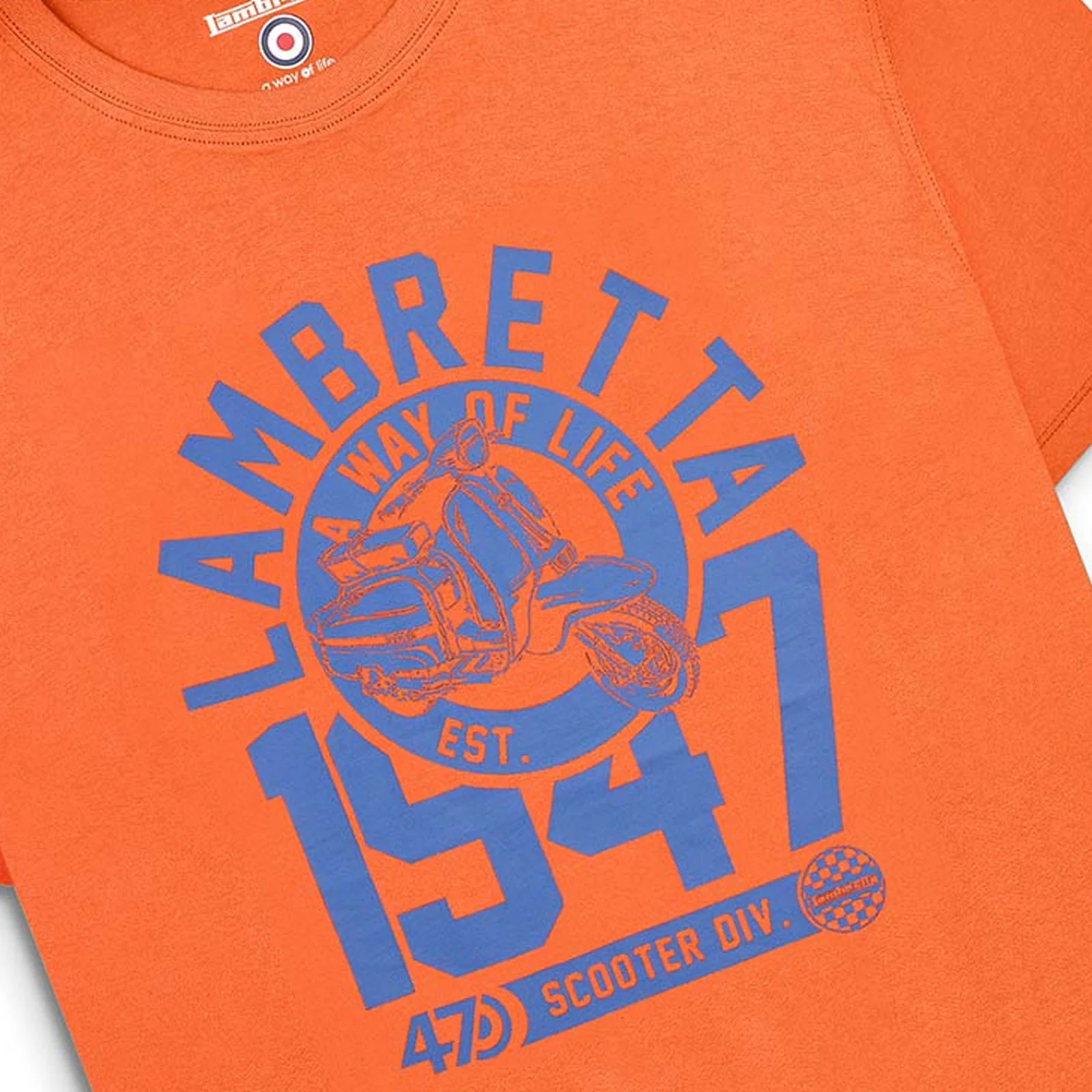 Lambretta Mens 1947 Short Sleeve Crew Neck T-Shirt - Image 6