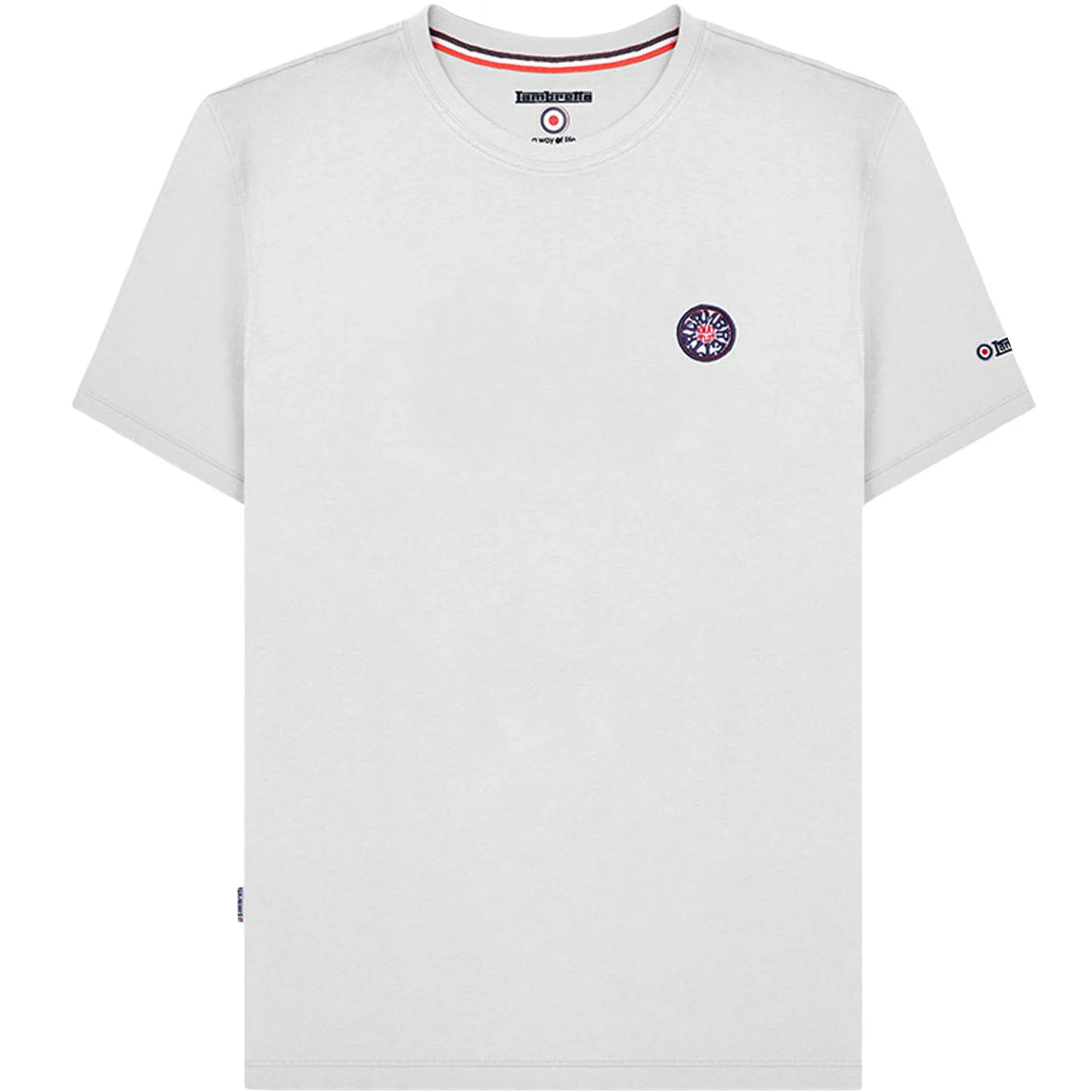 Lambretta Mens Badge Logo Short Sleeve Crew Neck Cotton T-Shirt - Image 4