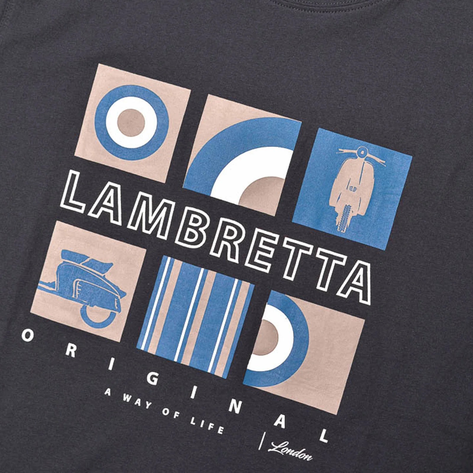 Lambretta Mens Box Icon Cotton T-Shirt - Image 5
