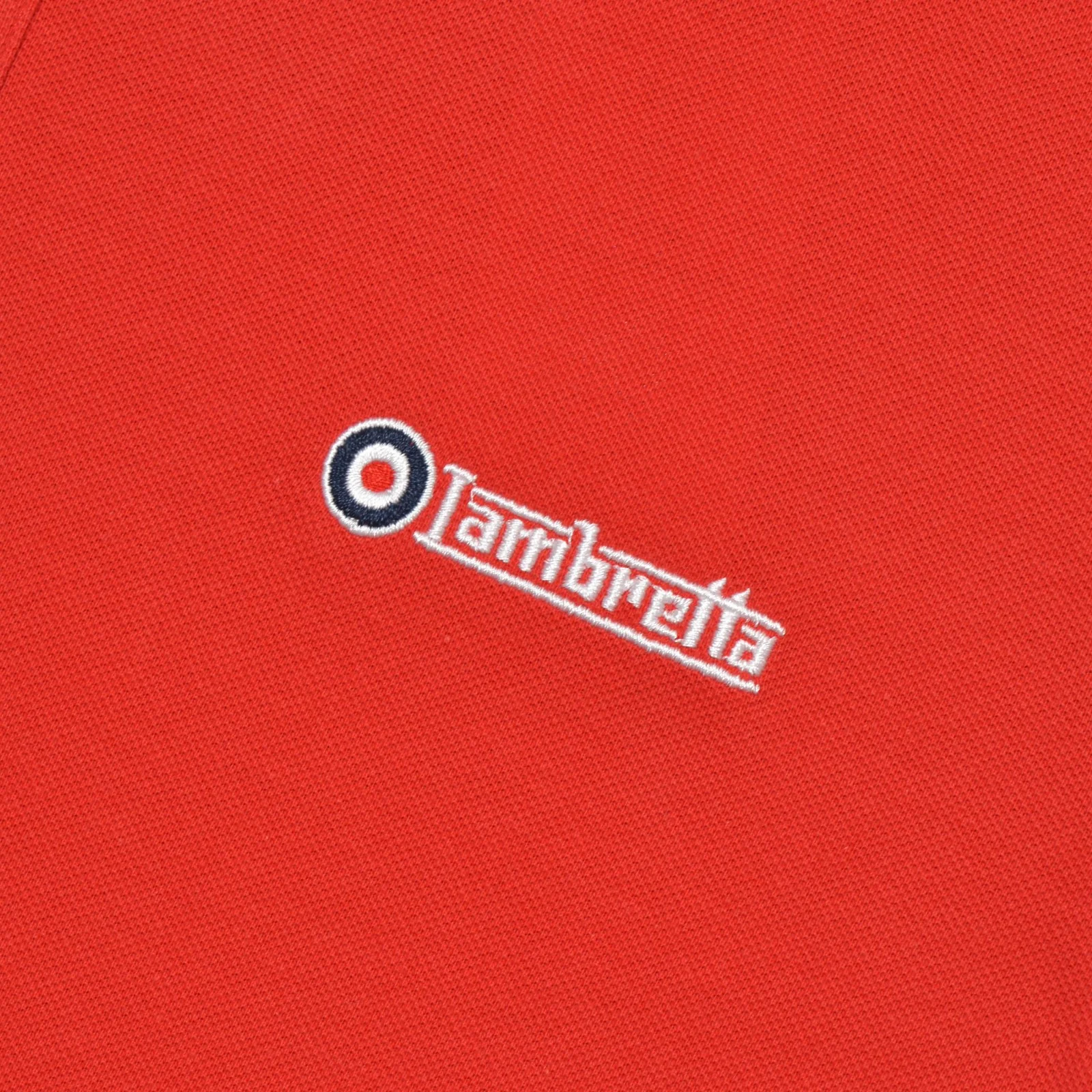 Lambretta Mens Branded Sleeve Short Sleeve Polo Shirt - Image 9