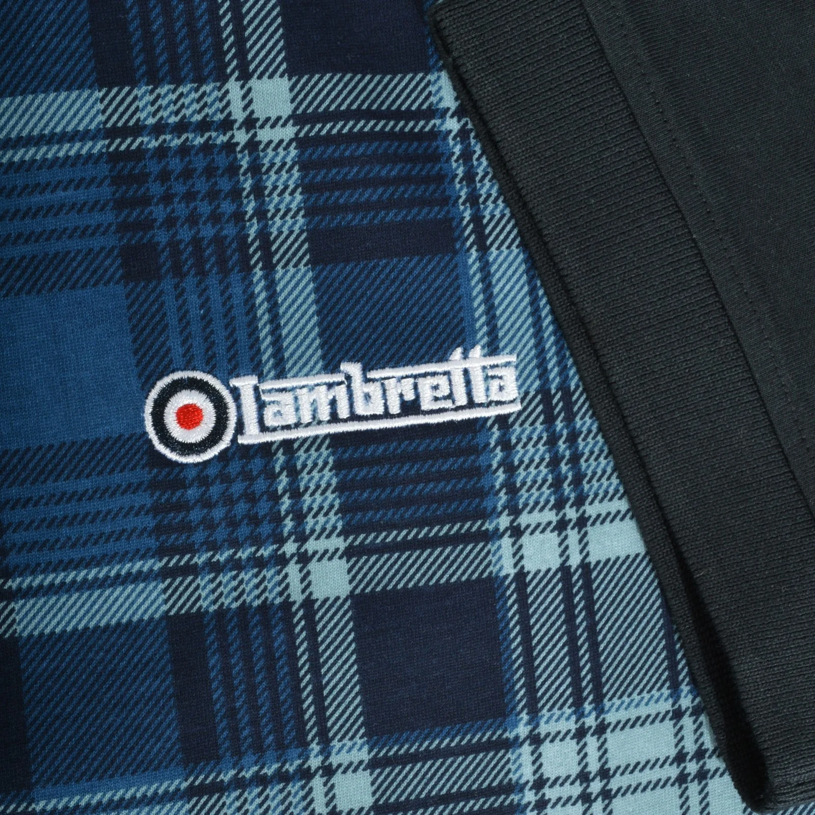 Lambretta Mens Check Print Short Sleeve Polo Shirt - Image 8