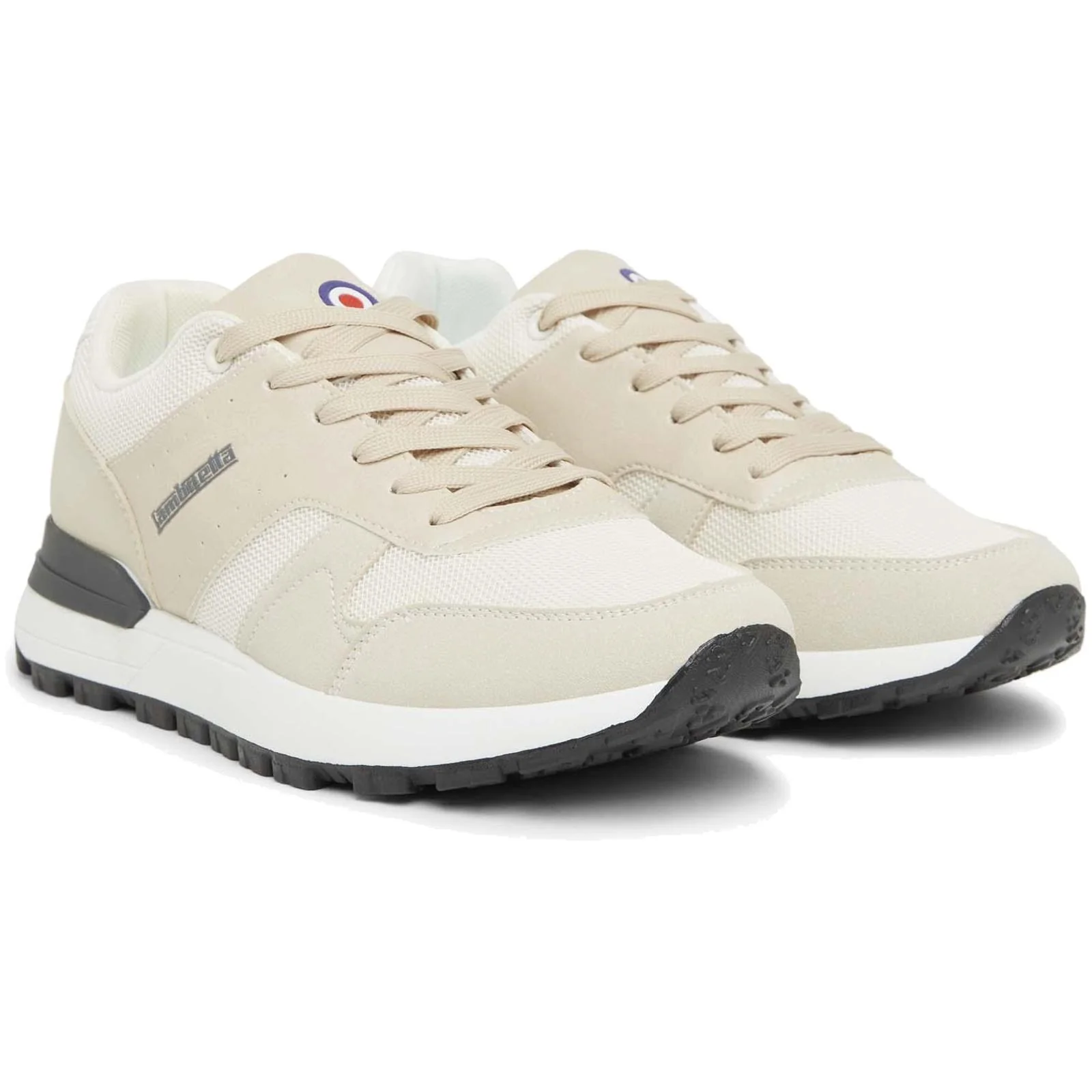 Lambretta Mens Echo 2 Lace Up Sporty Retro Trainers - Image 14