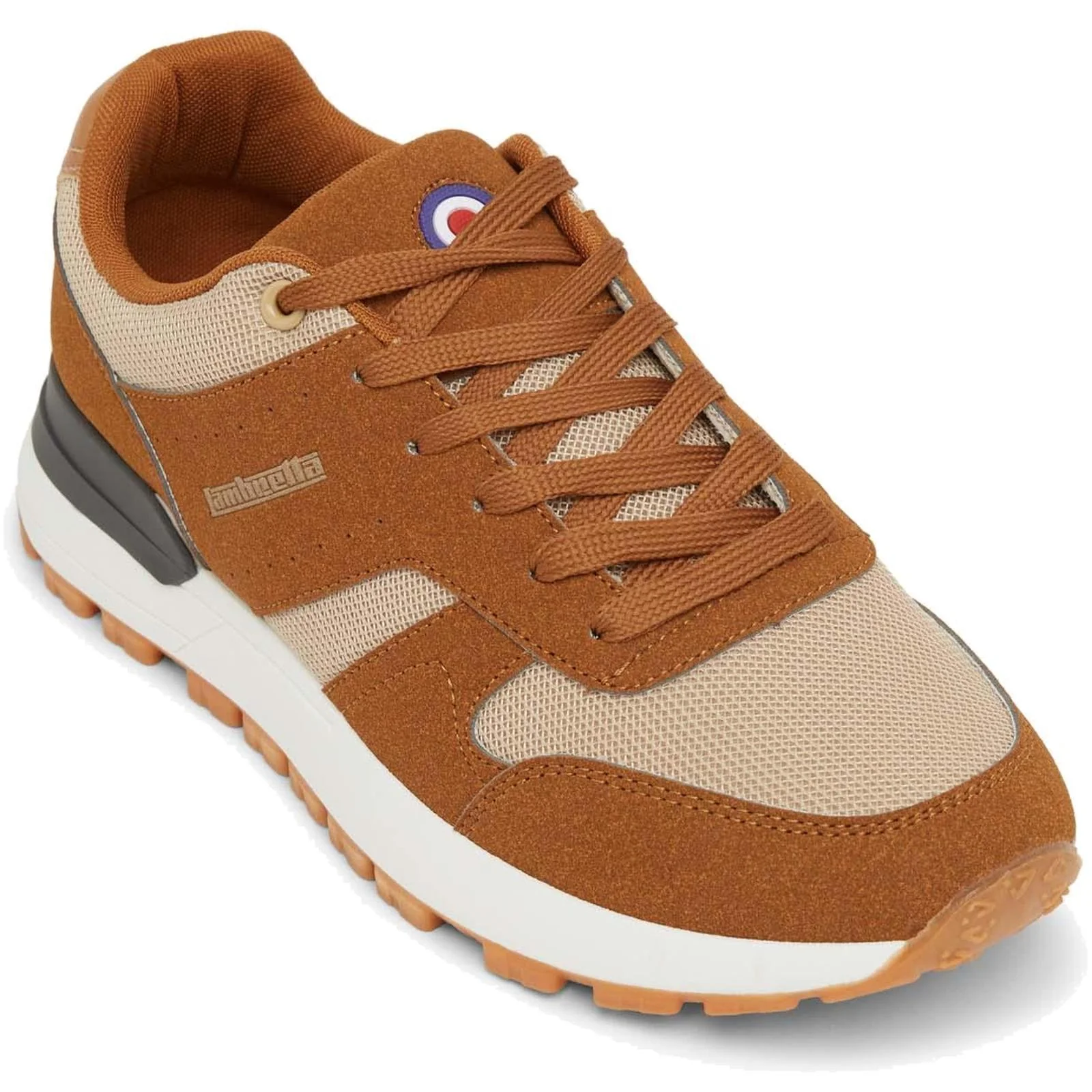 Lambretta Mens Echo 2 Lace Up Sporty Retro Trainers - Image 22