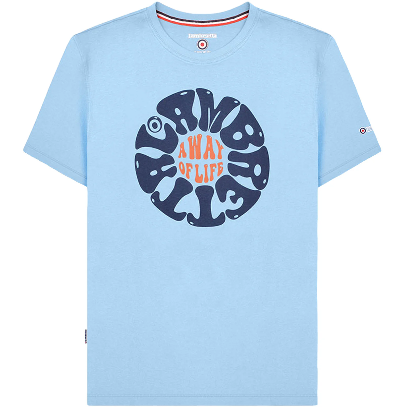 Lambretta Mens Festival Crew Neck Cotton T-Shirt - Image 4