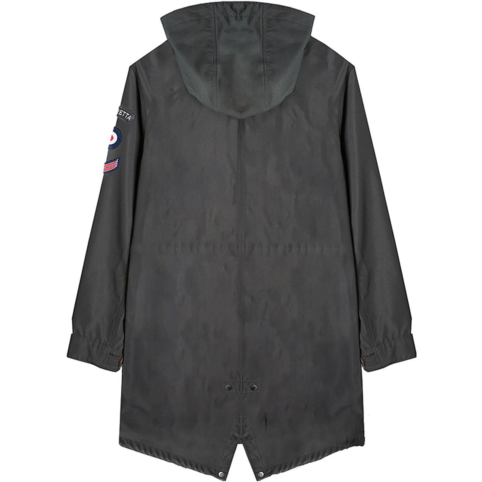Lambretta Mens Fishtail Hooded Parka Jacket - Khaki - Image 2