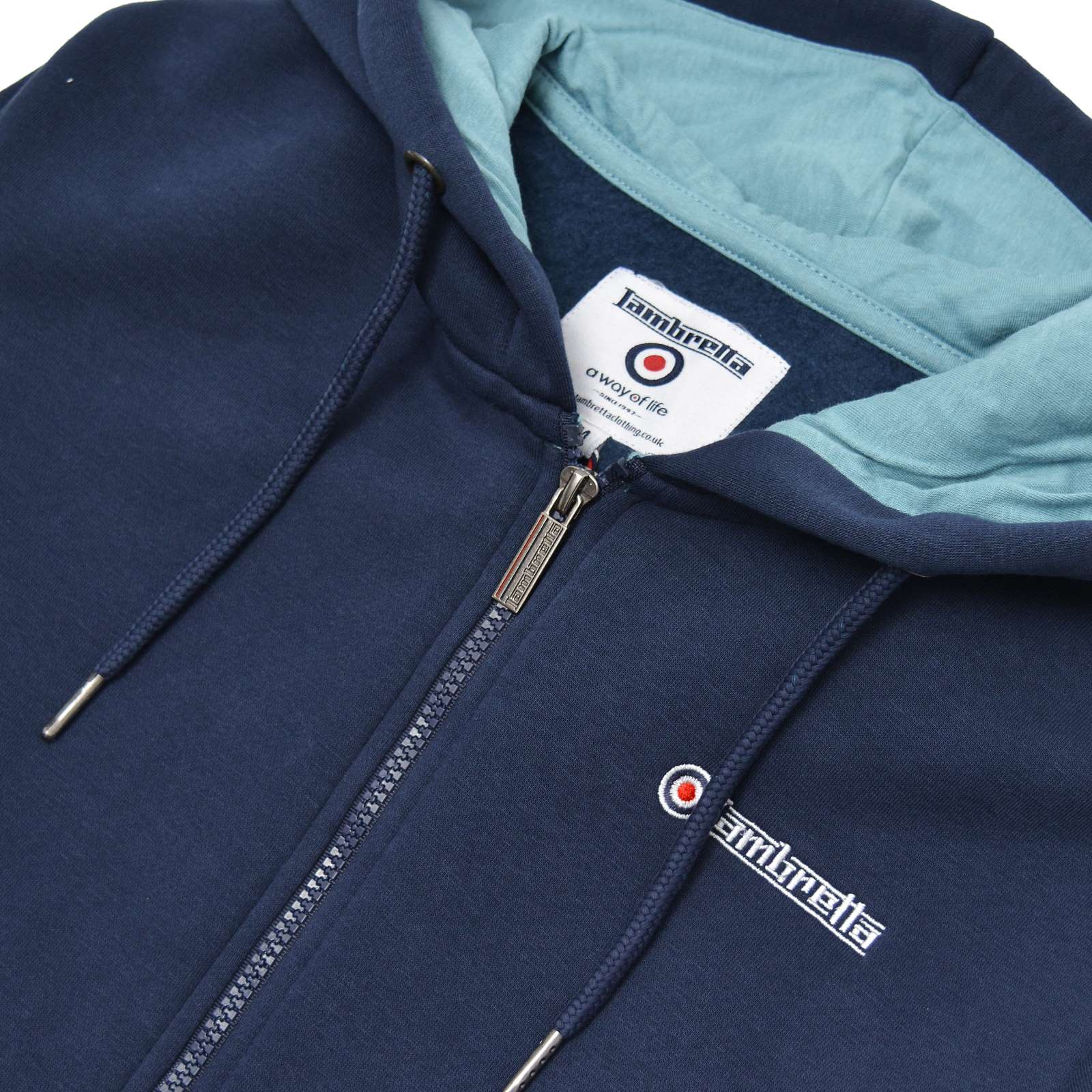 Lambretta Mens Full Zip Twin Tipped Hoodie - Image 22