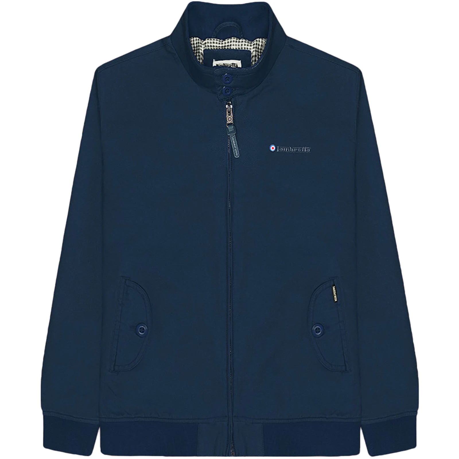 Lambretta Mens Harrington Brushed Cotton Bomber Jacket - Image 4