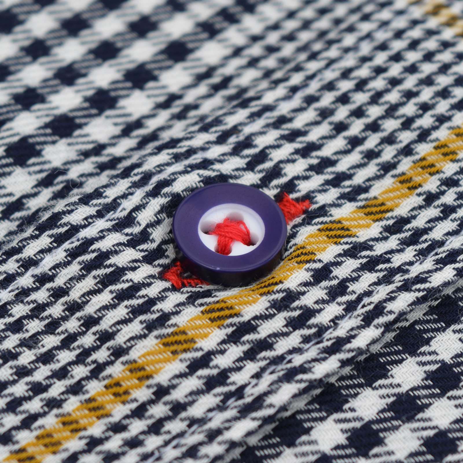 Lambretta Mens Houndstooth Short Sleeve Shirt - Image 5