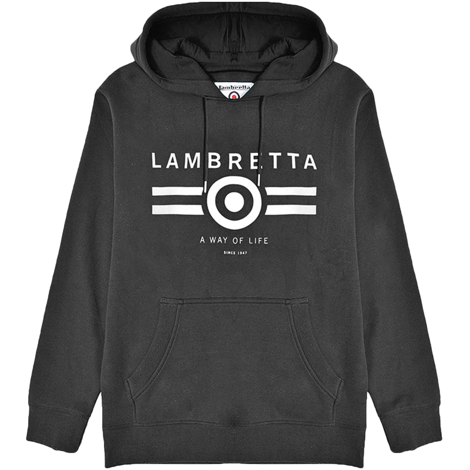 Lambretta Mens Logo Graphic Hoodie - Image 2