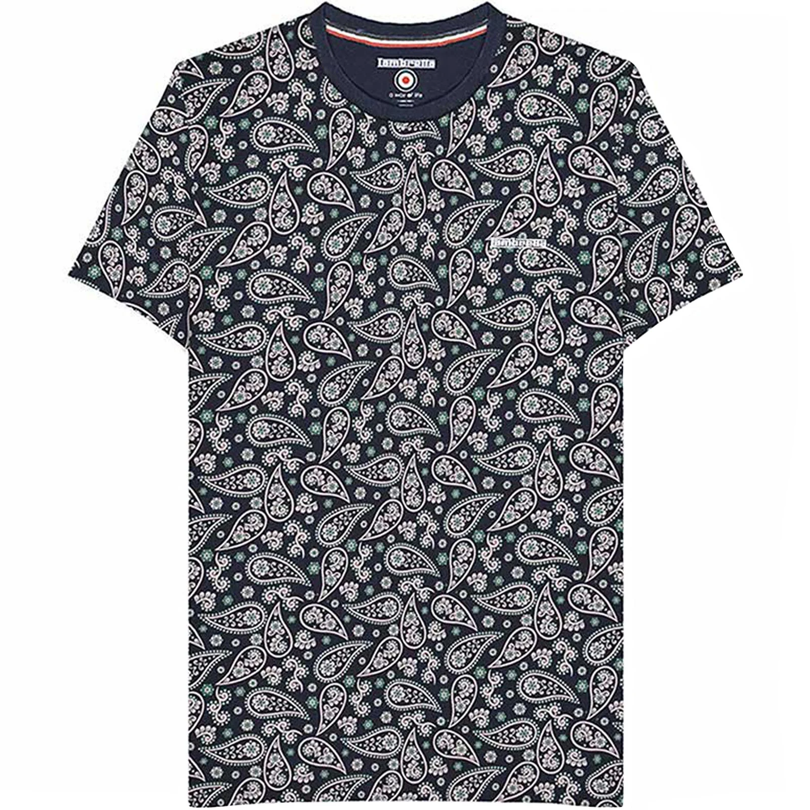 Lambretta Mens Paisley All Over Print T-Shirt - Image 3