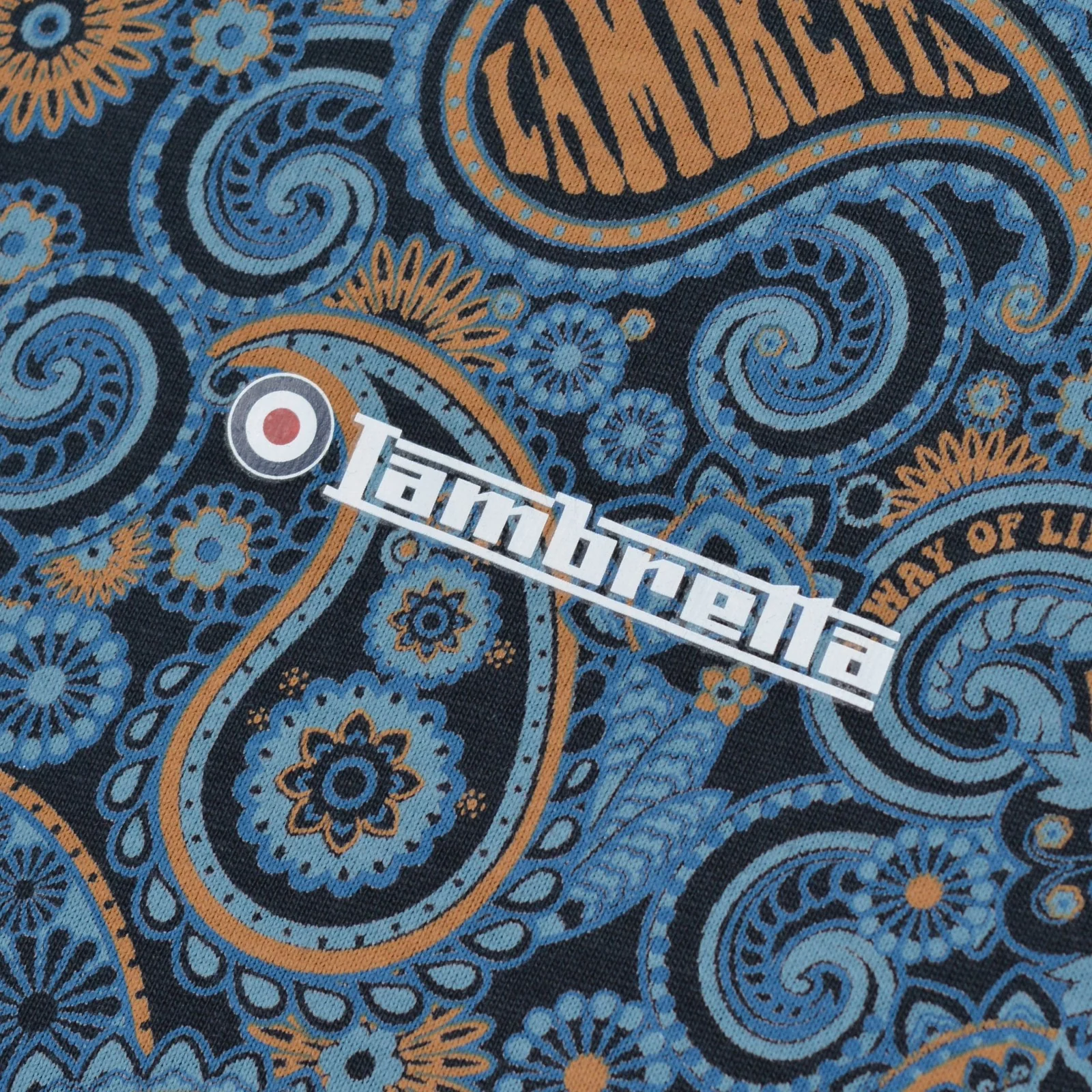 Lambretta Mens Paisley Crew Neck Cotton T-Shirt - Image 29