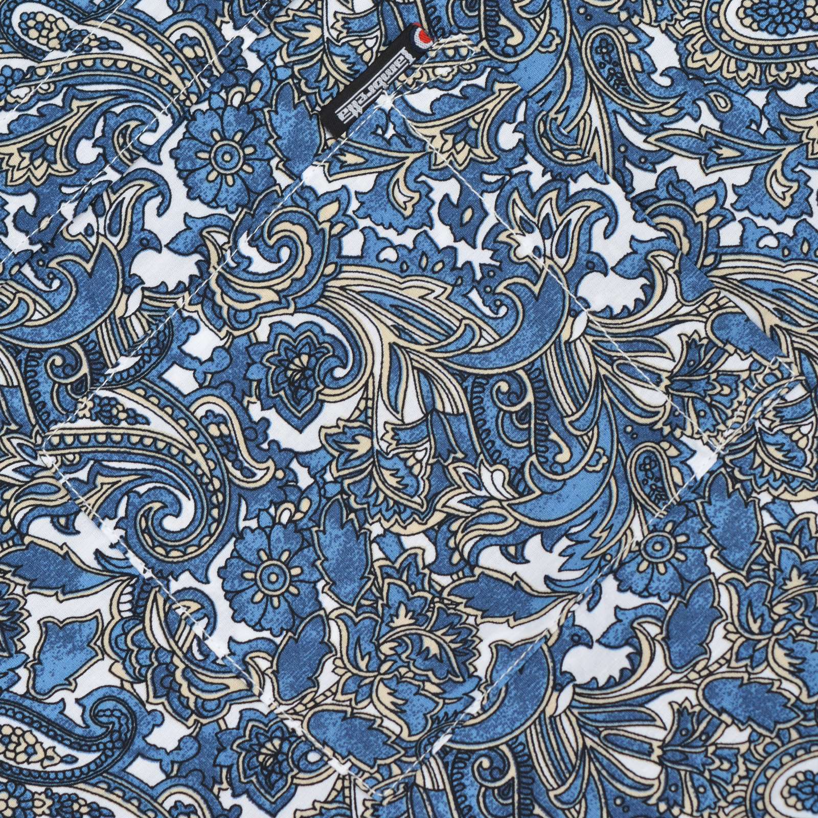 Lambretta Mens Paisley Shirt Short Sleeve Shirt - Image 4