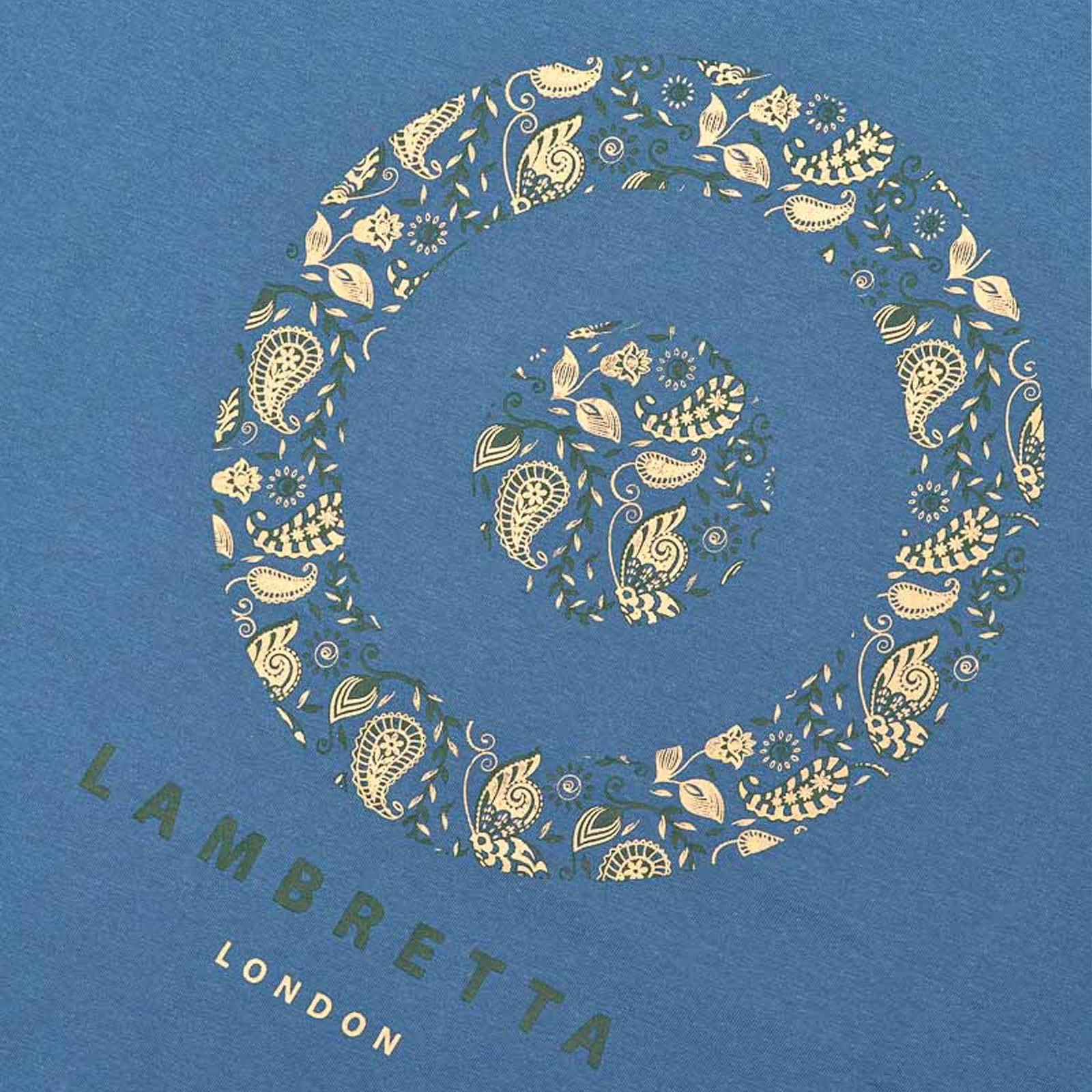 Lambretta Mens Paisley Target Cotton Short Sleeve T-Shirt - Image 10