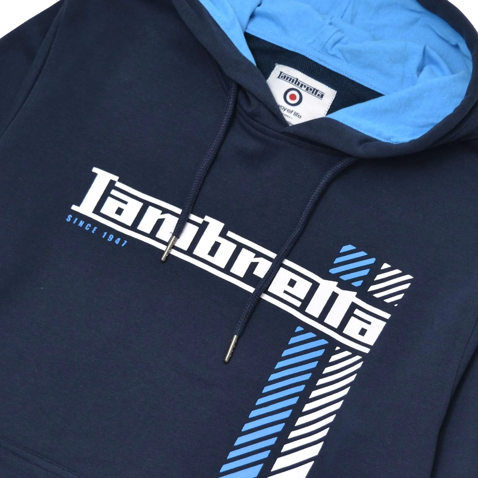 Lambretta Mens Racing Stripe Hoodie - Image 10