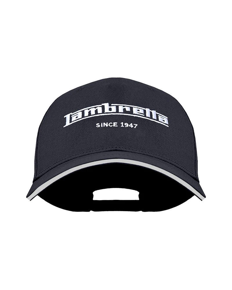 Lambretta Mens Retro Adjustable Baseball Cap Hat - Black - Image 4