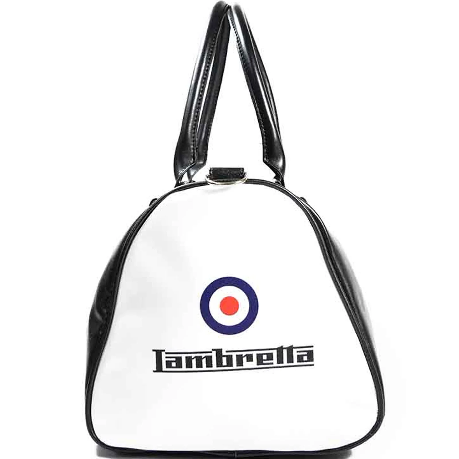 Lambretta Mens Retro Sports Zipped Faux Leather Duffle Bag - Image 12