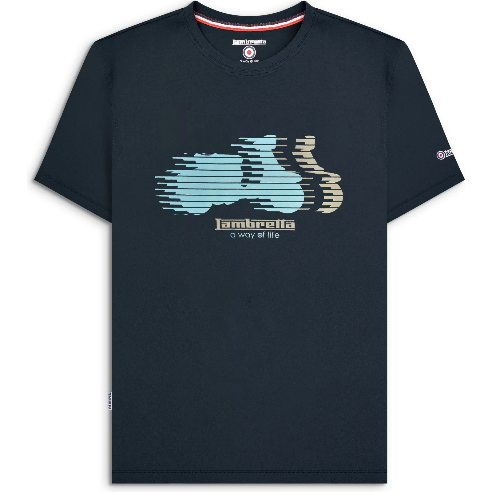 Lambretta Mens Scooter Blur Short Sleeve T-Shirt - Image 2