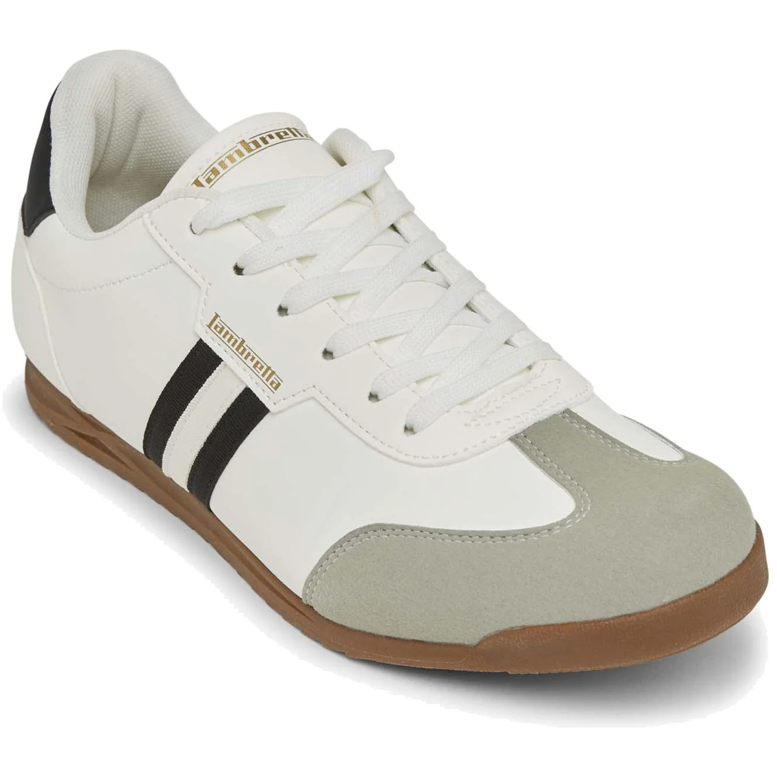 Lambretta Mens Tackle Retro Trainers Shoes - Image 56