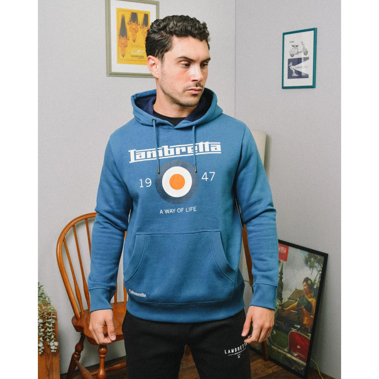 Lambretta Mens Target Pullover Hoodie - Image 11