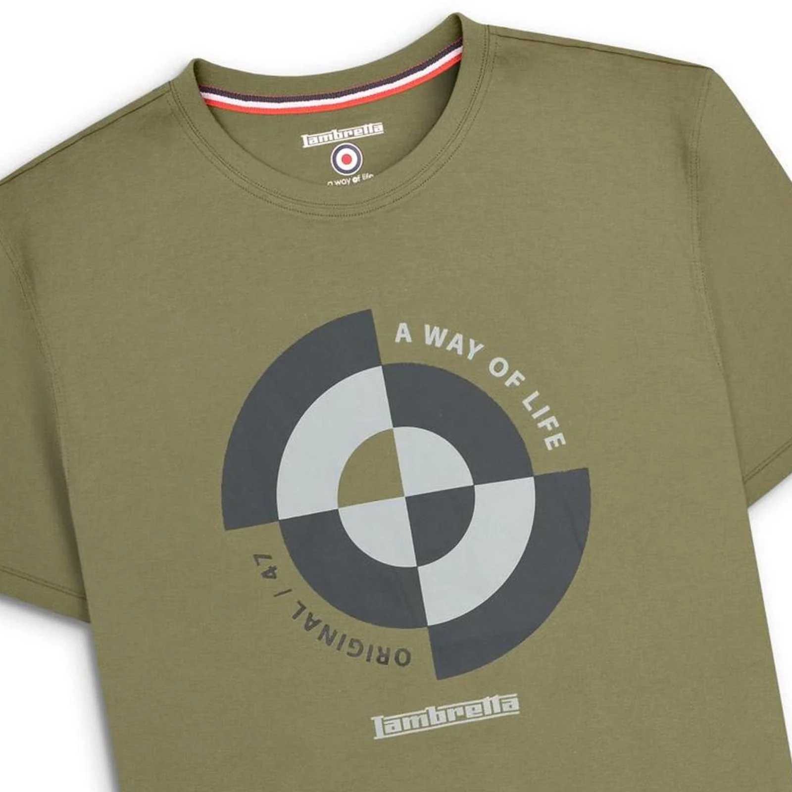 Lambretta Mens Target Quadrant Big & Tall T-Shirt - Image 4