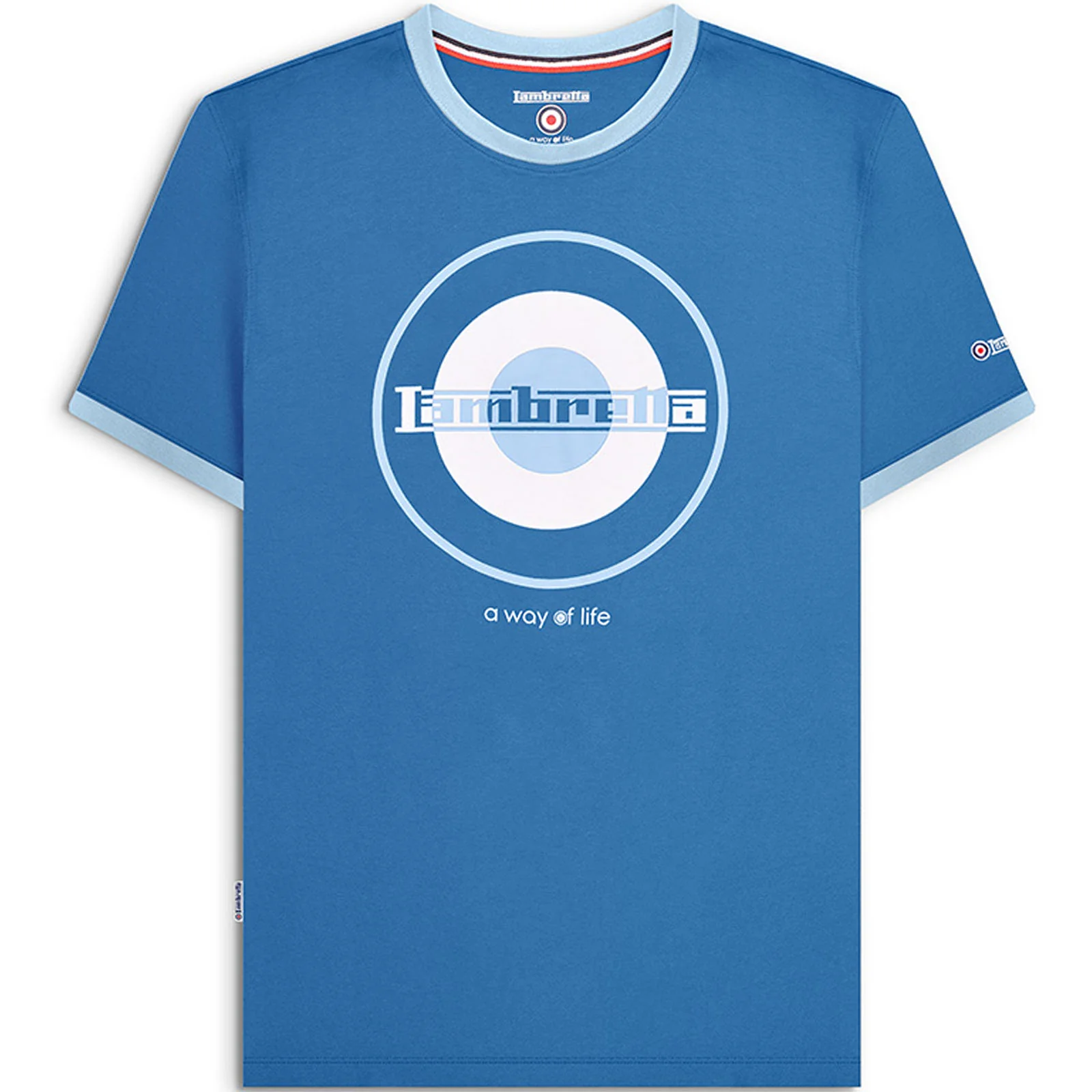 Lambretta Mens Target Ringer Short Sleeve T-Shirt - Image 3