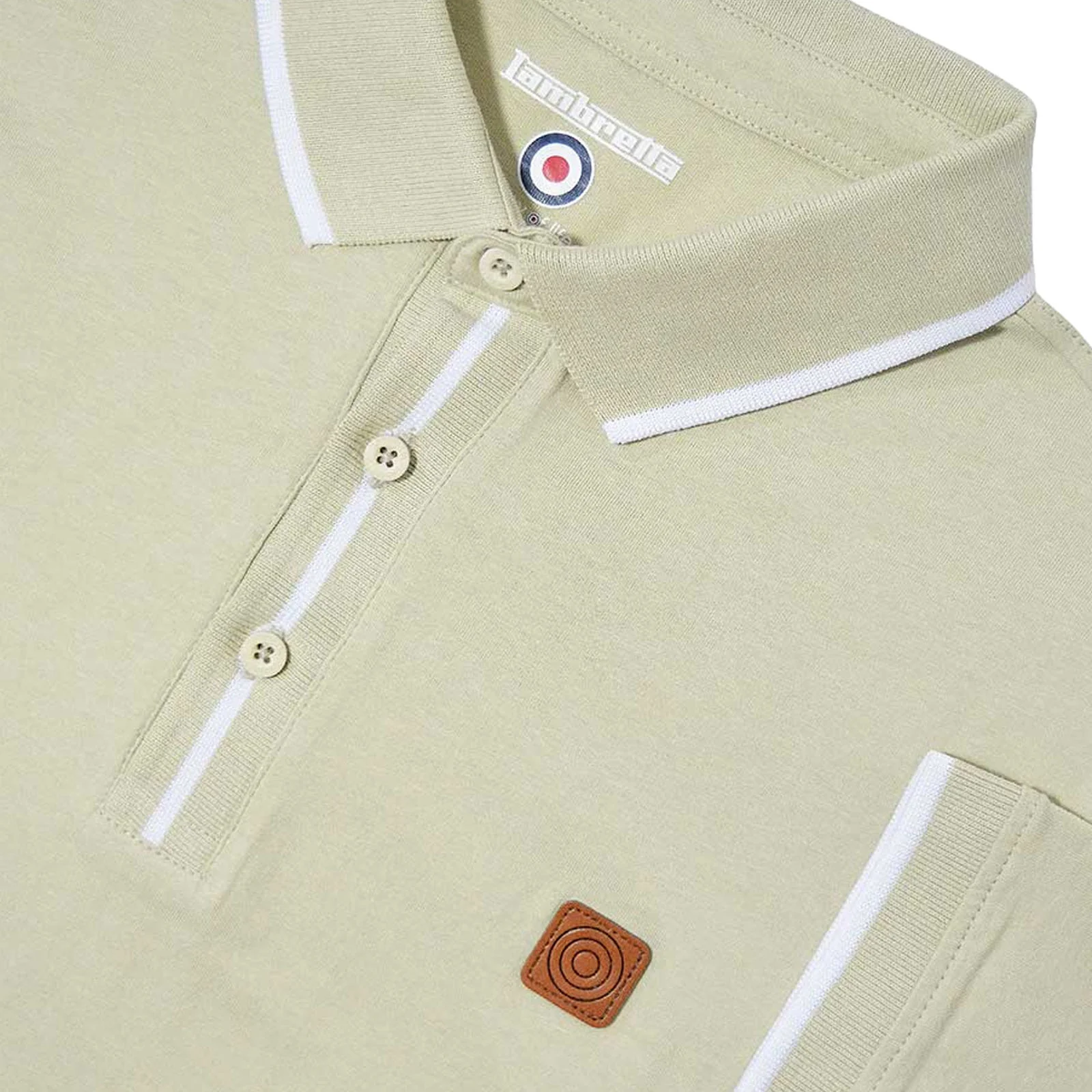Lambretta Mens Tipped Dress Polo Shirt - Image 5