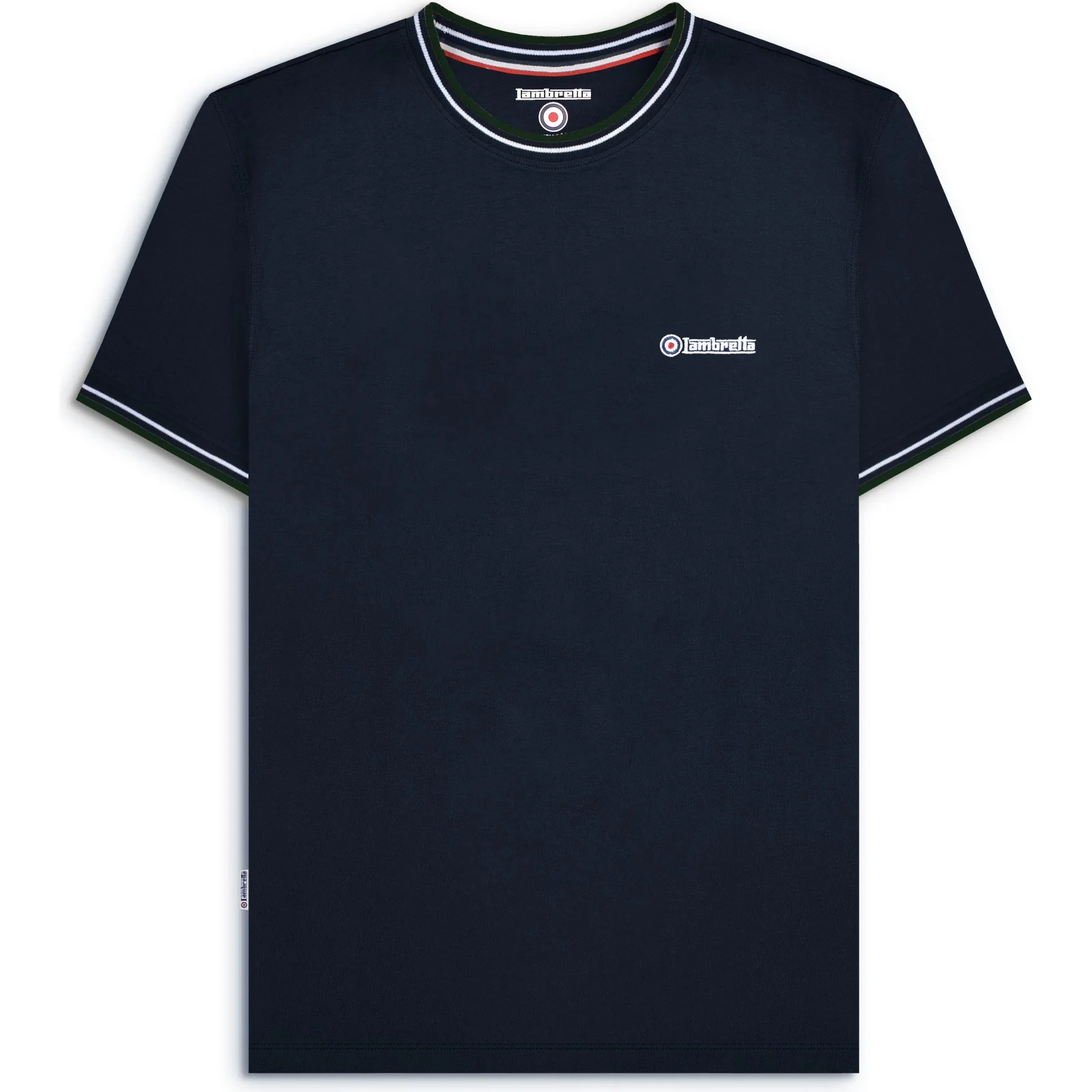Lambretta Mens Tipped Pique T-Shirt - Image 7