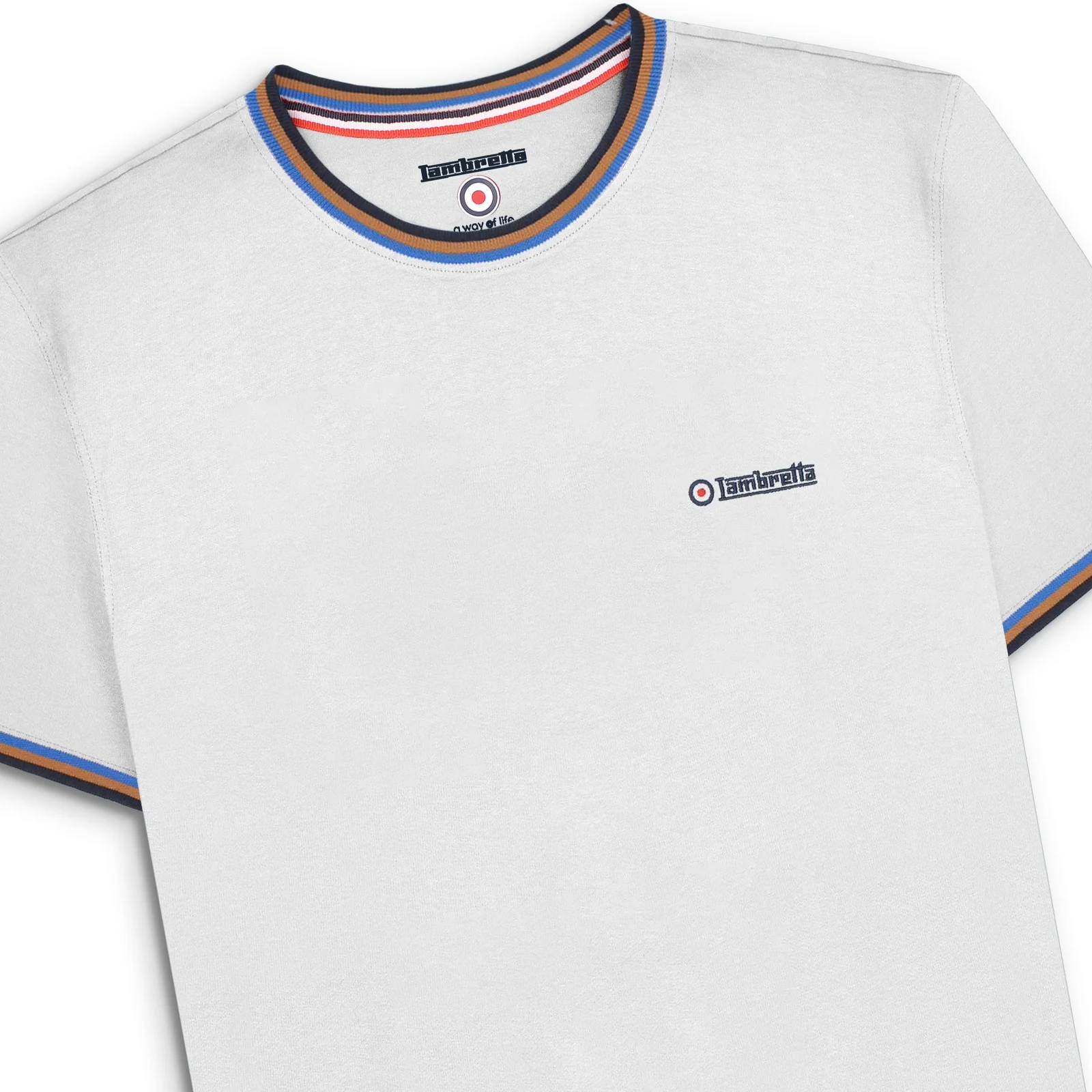 Lambretta Mens Triple Tipped Pique T-Shirt - Image 16