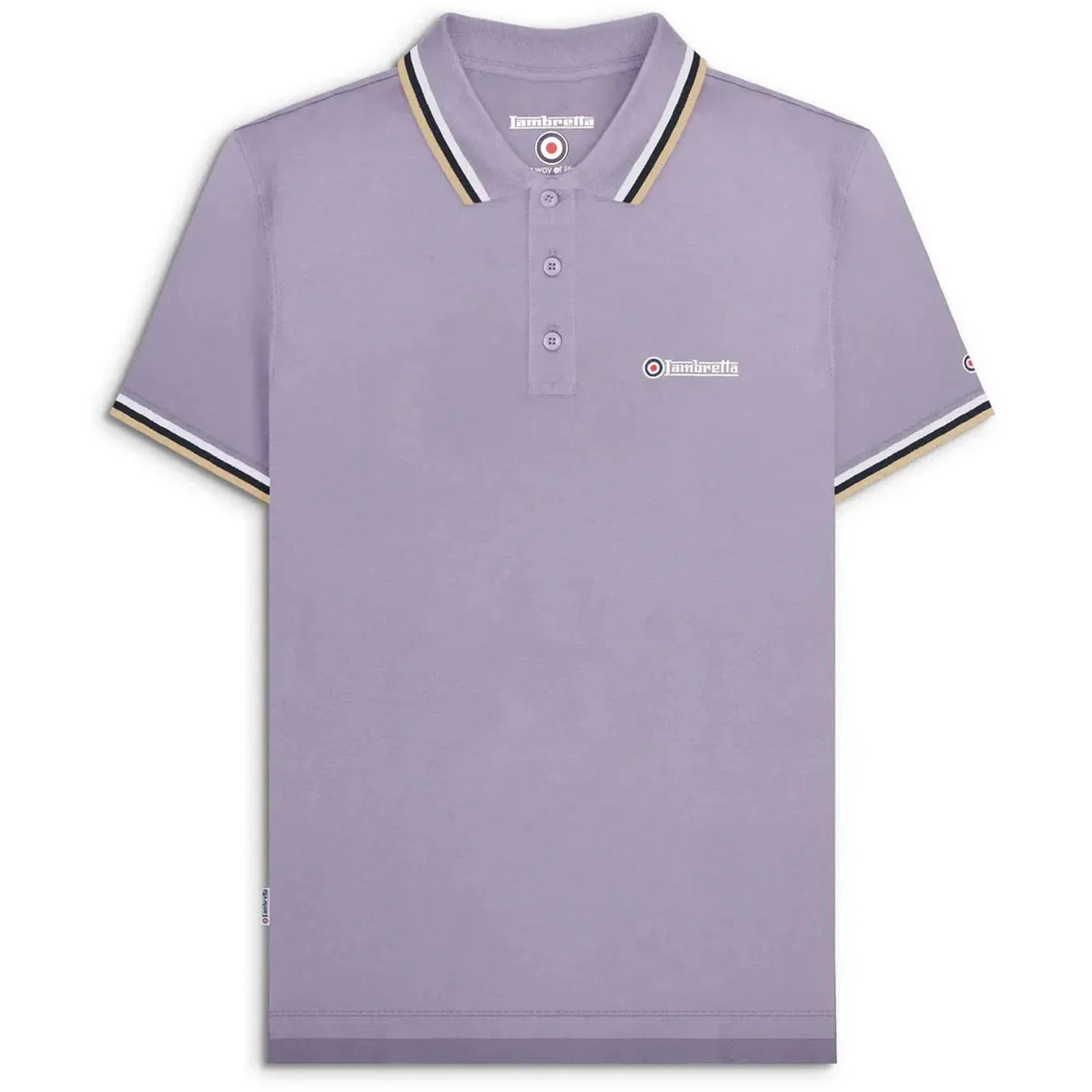 Lambretta Mens Triple Tipped Polo Shirt - Image 15