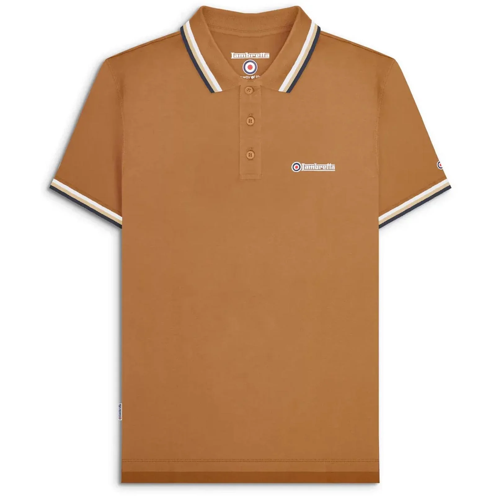 Lambretta Mens Triple Tipped Polo Shirt - Image 6